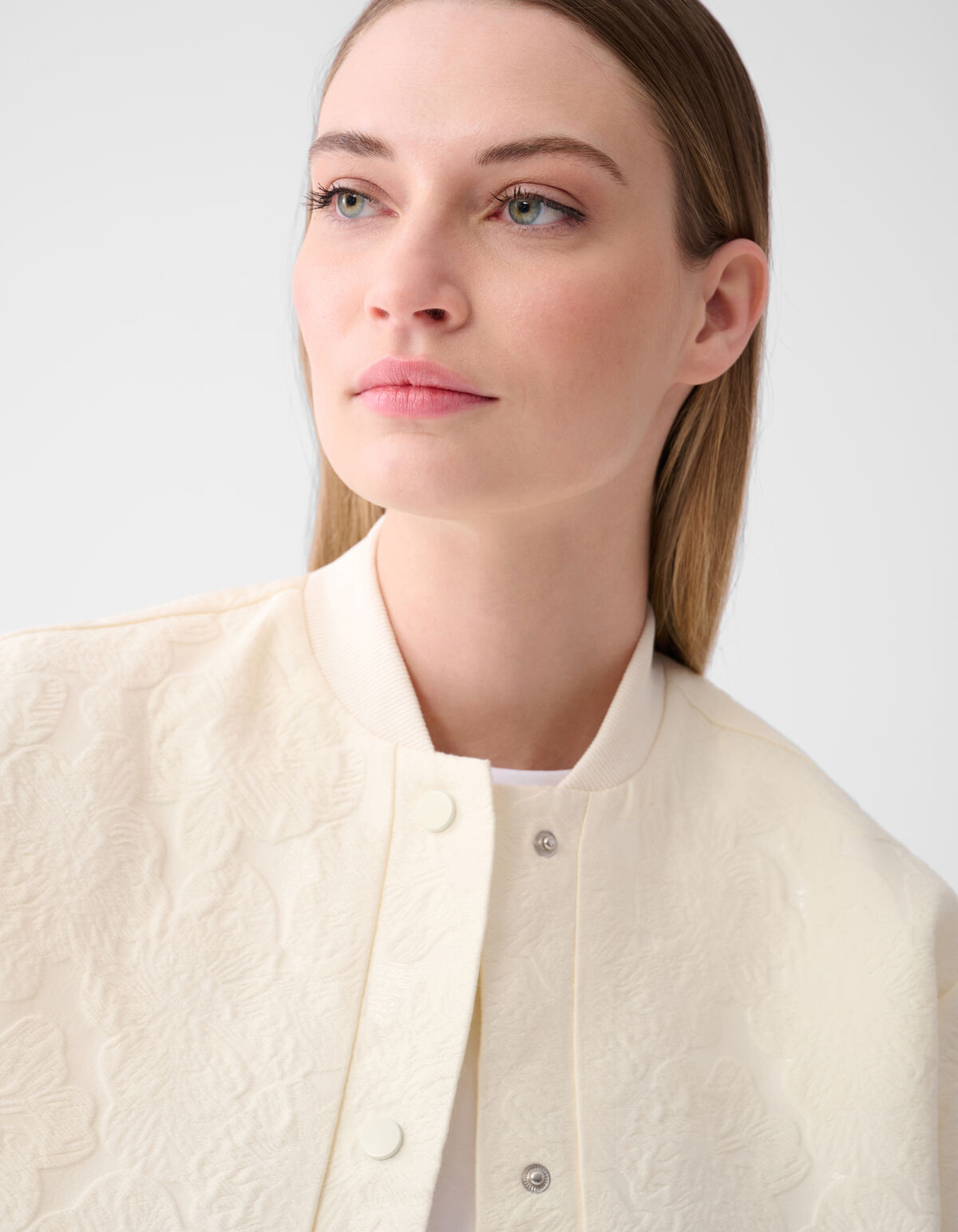 Jacquard-Blumenbomber Off-white SHOEBY WOMEN