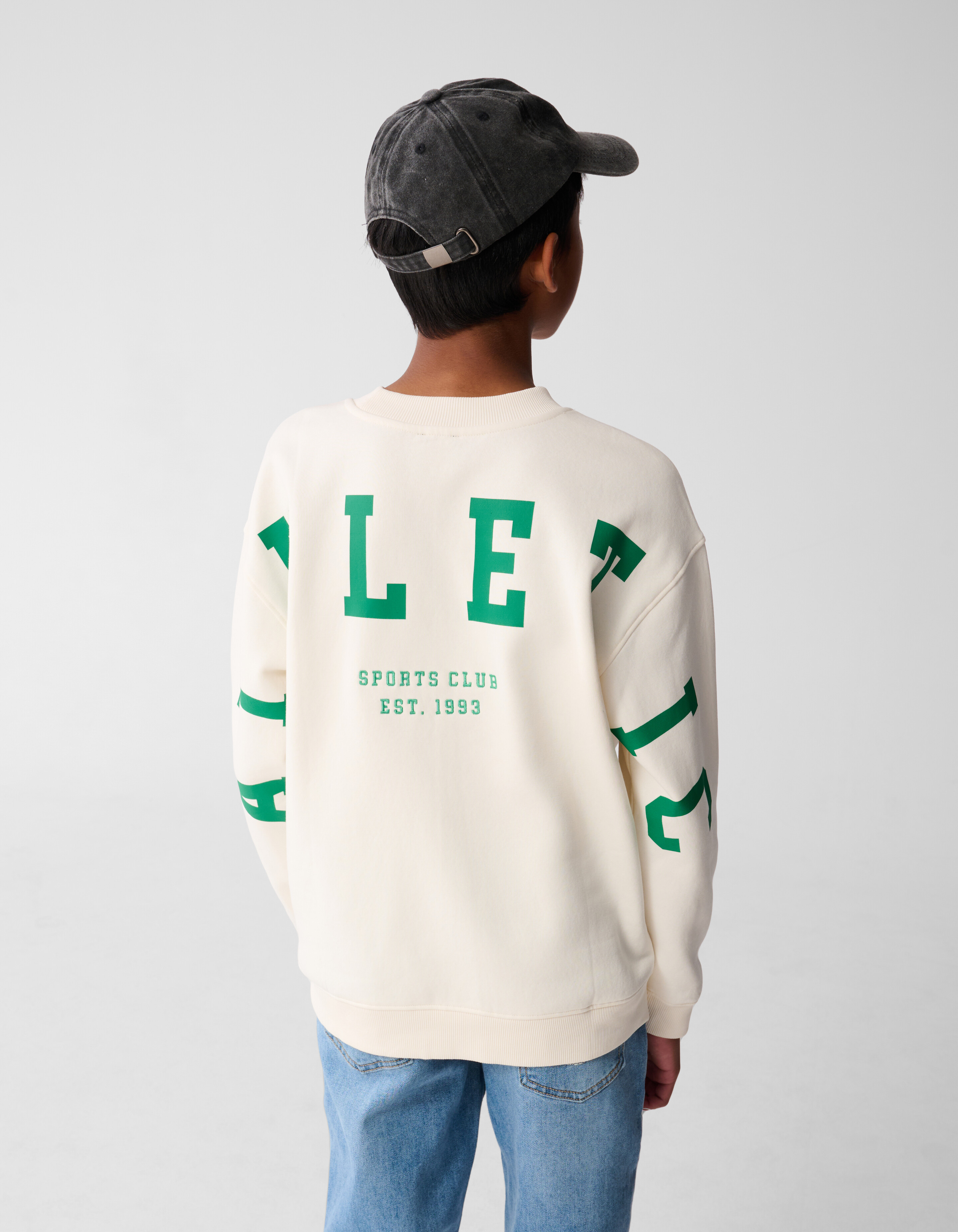 Athletic Artwork Pullover Off White SHOEBY BOYS