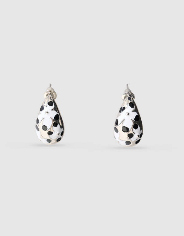 Tropfen-Ohrringe Silber SHOEBY ACCESSOIRES