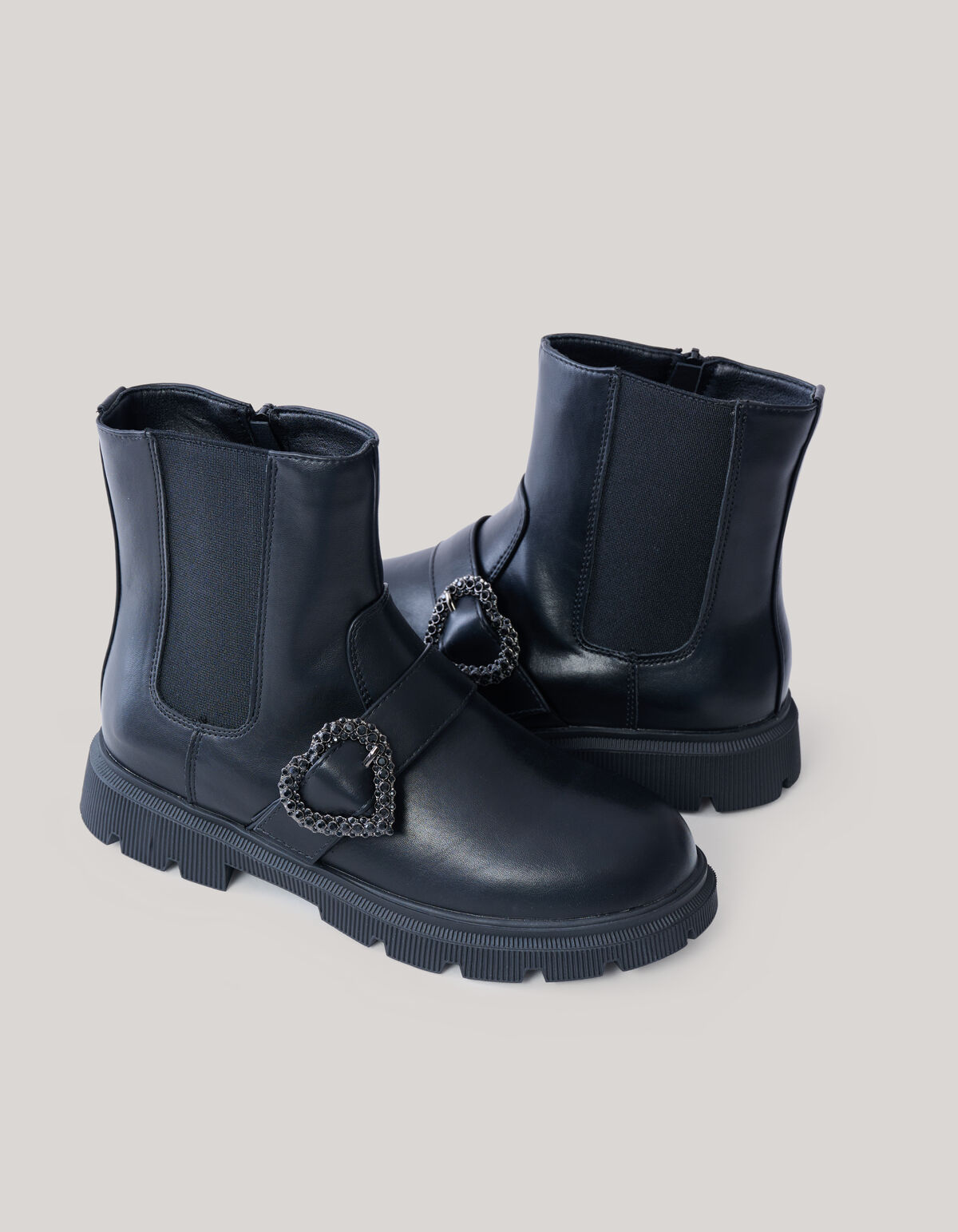 Herz-Stiefel Schwarz SHOEBY SHOES