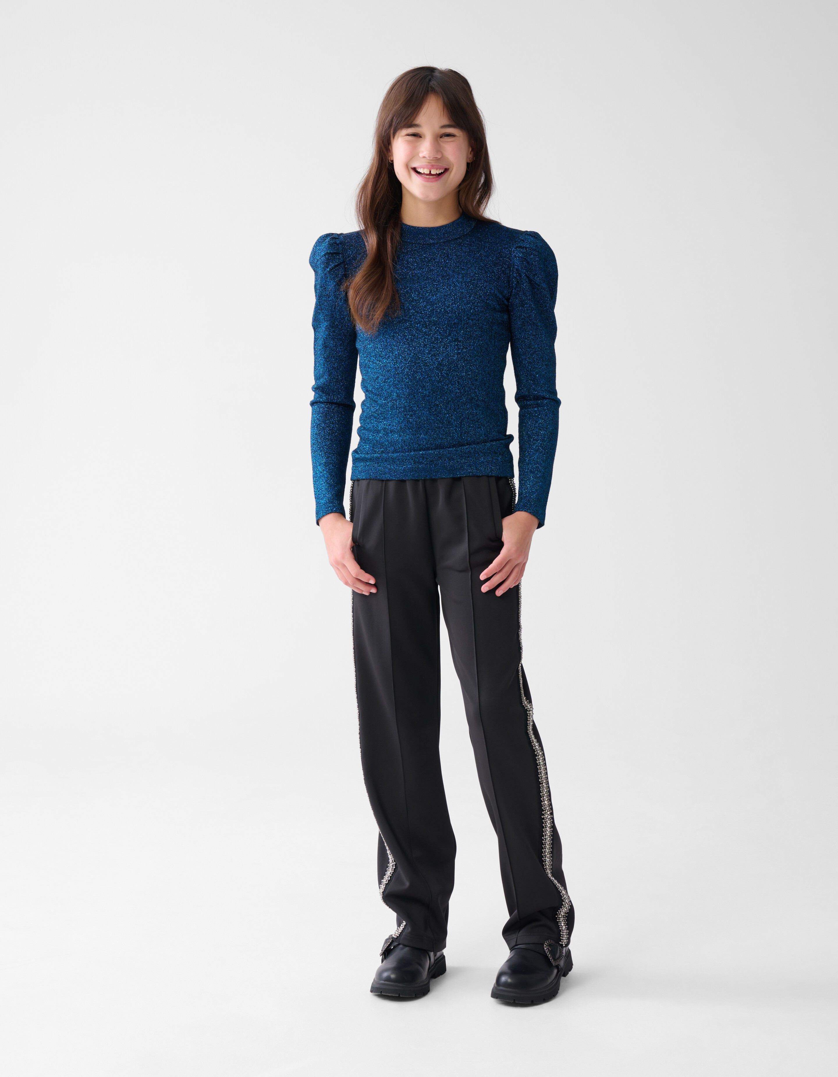 Glitzerpulli Dunkelblau SHOEBY GIRLS