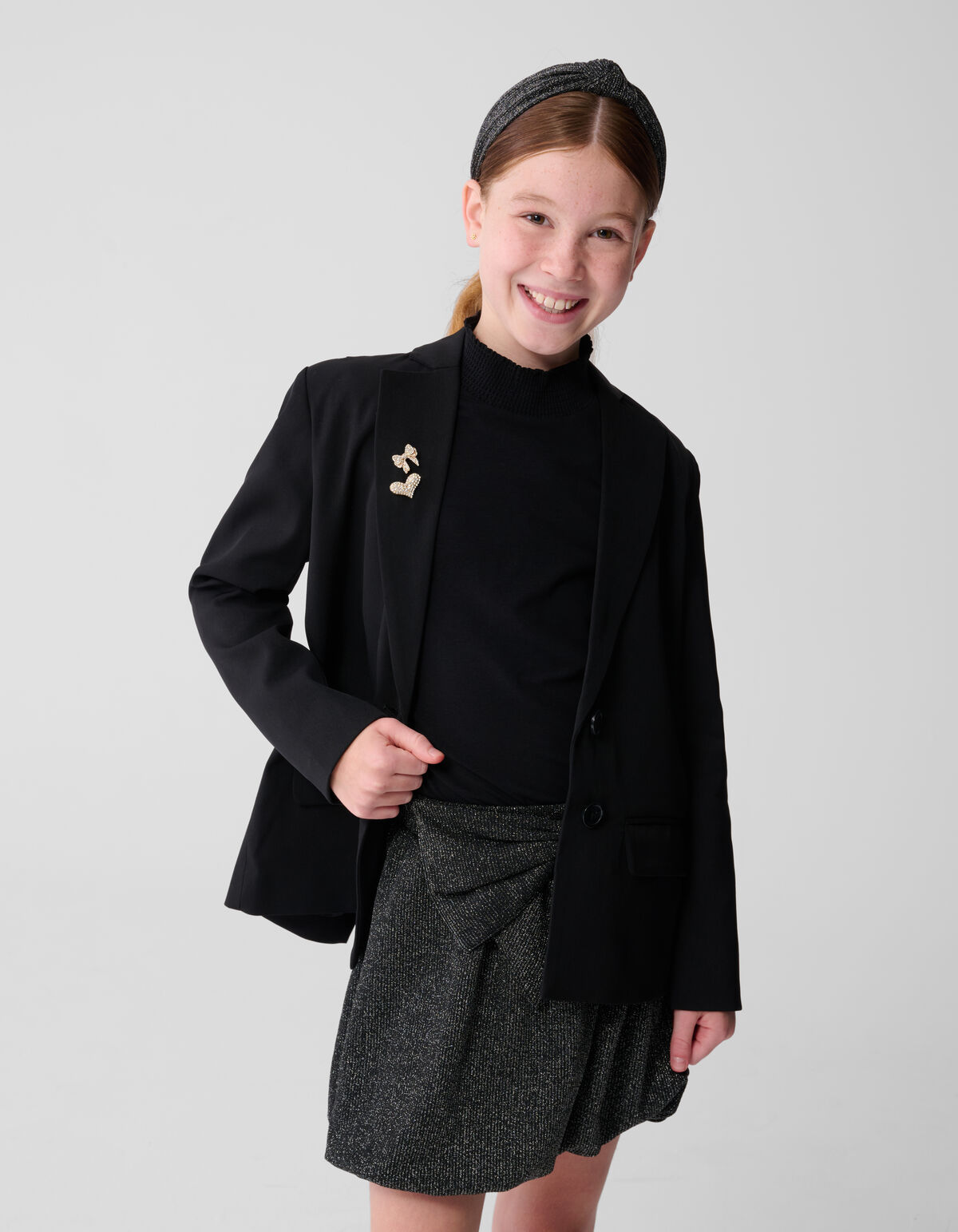 Blazer mit offenem Rücken Schwarz SHOEBY GIRLS