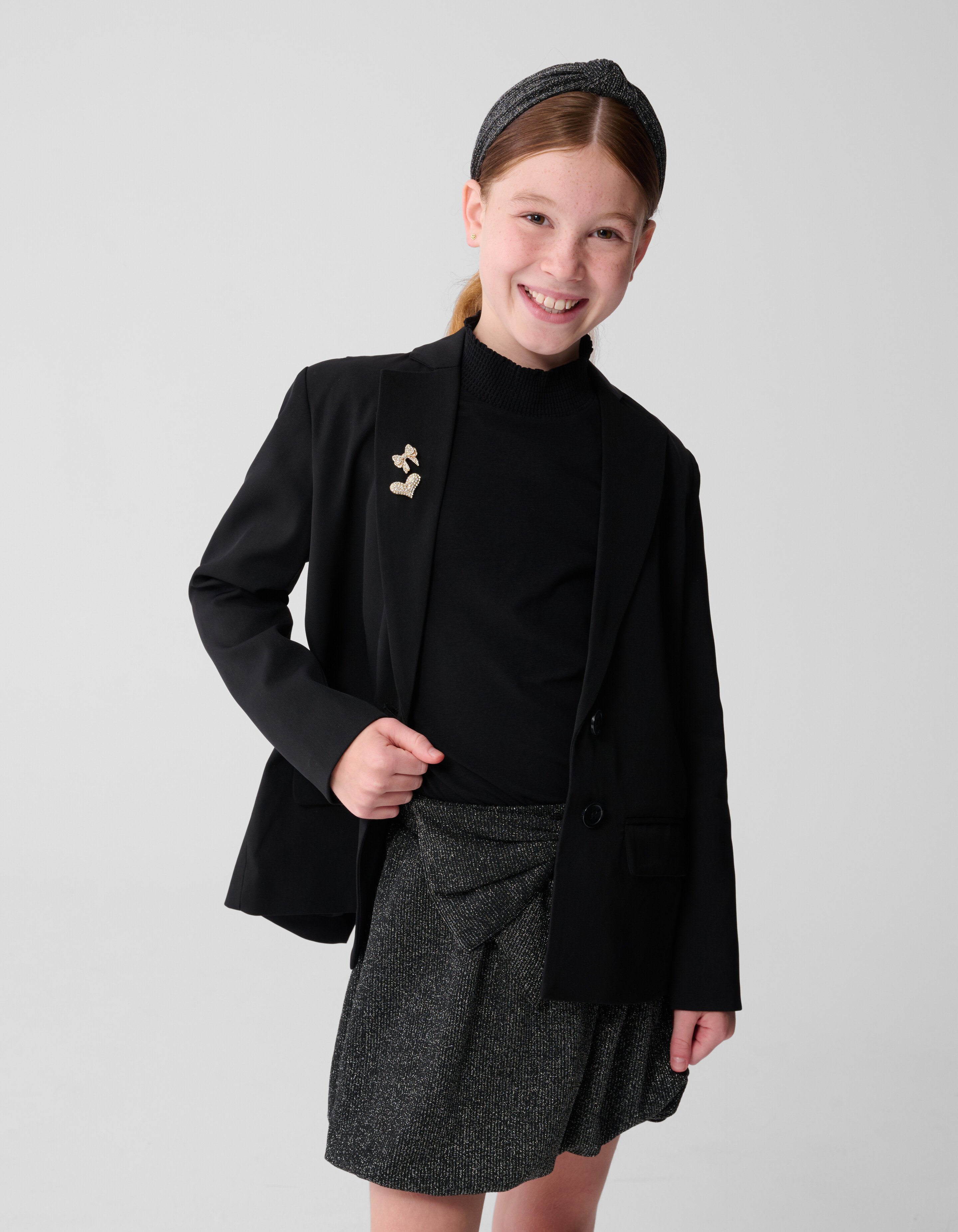 Blazer mit offenem Rücken Schwarz SHOEBY GIRLS