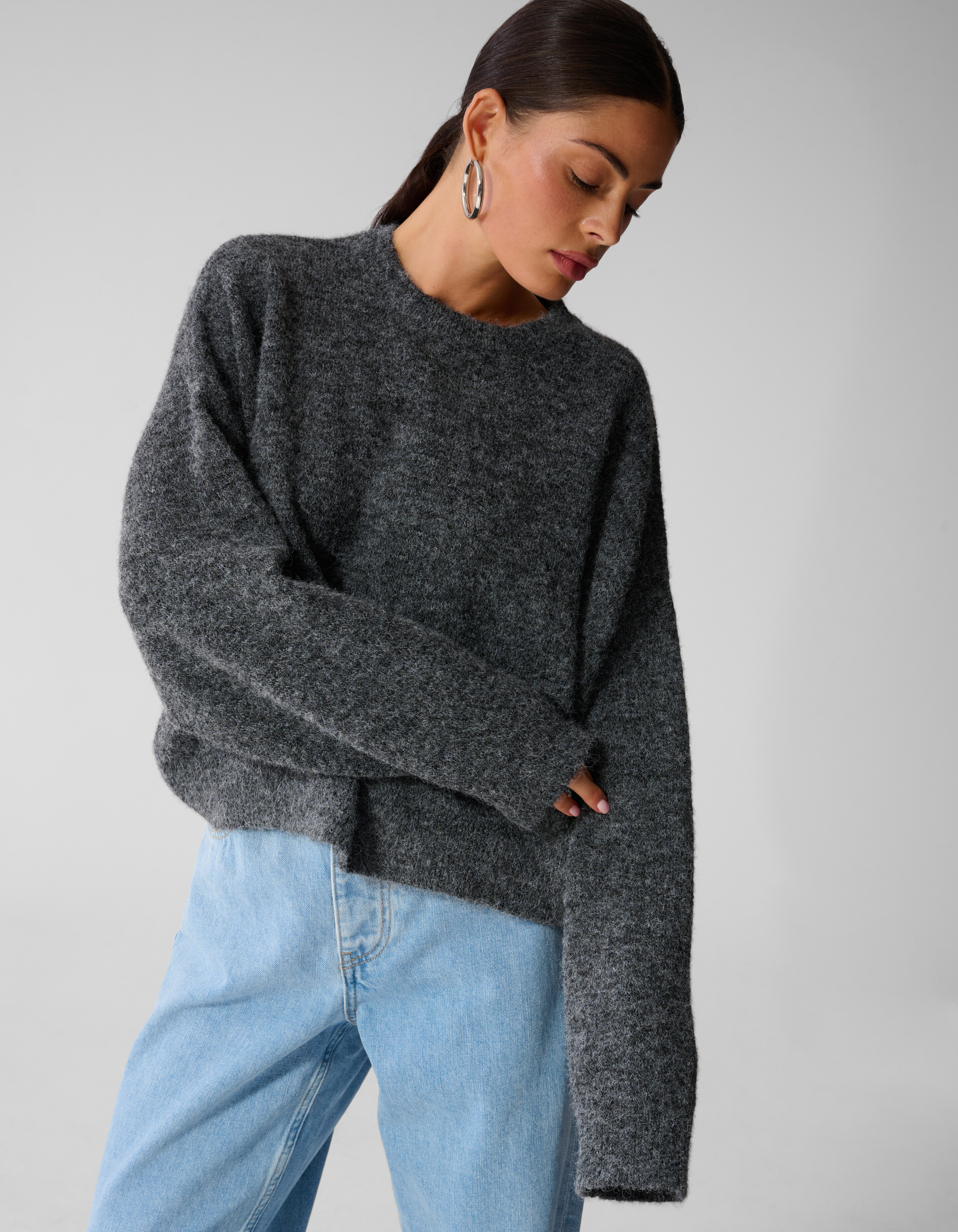 Strickpullover Dunkelgrau By Anna SHOEBY WOMEN