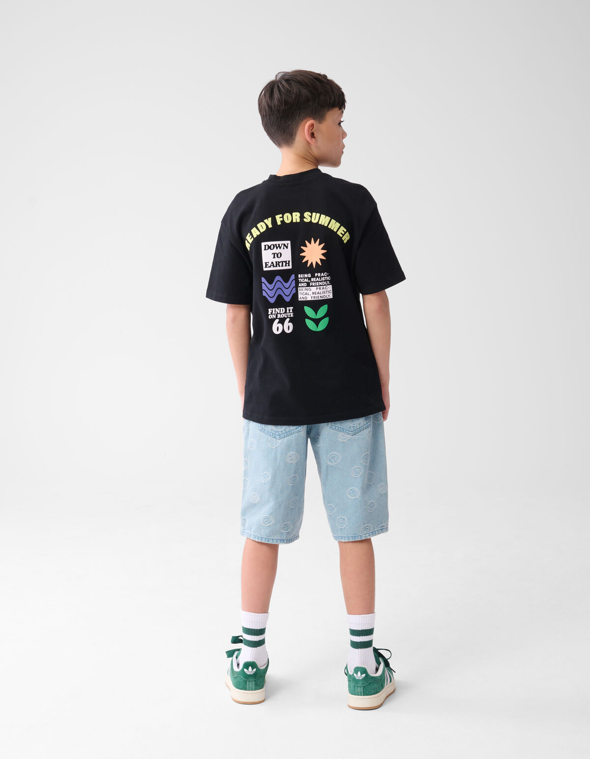 Denim Smiley Short gebleicht SHOEBY BOYS