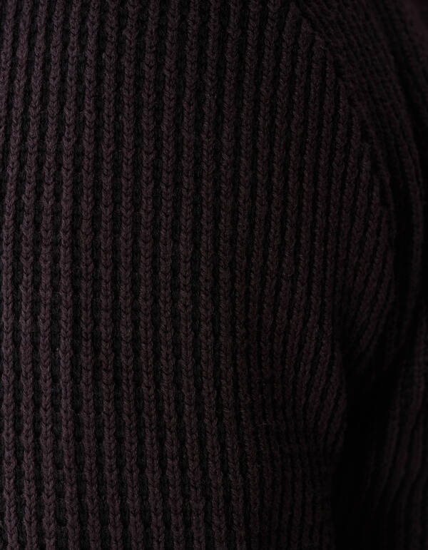 Zopfstrickpullover Dunkelbraun SHOEBY MEN