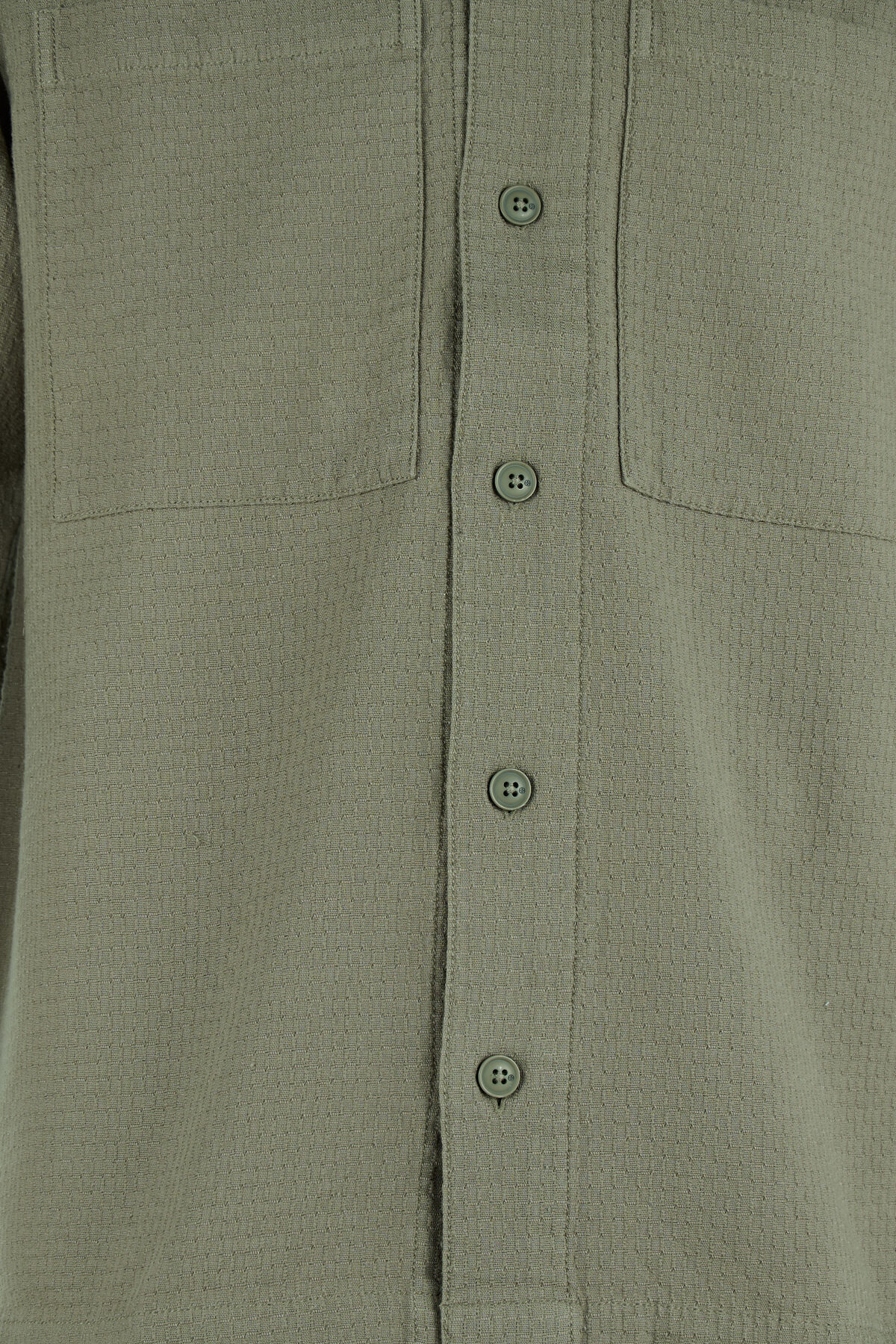 Block-Jacquard-Overshirt Gr&uuml;n SHOEBY MEN