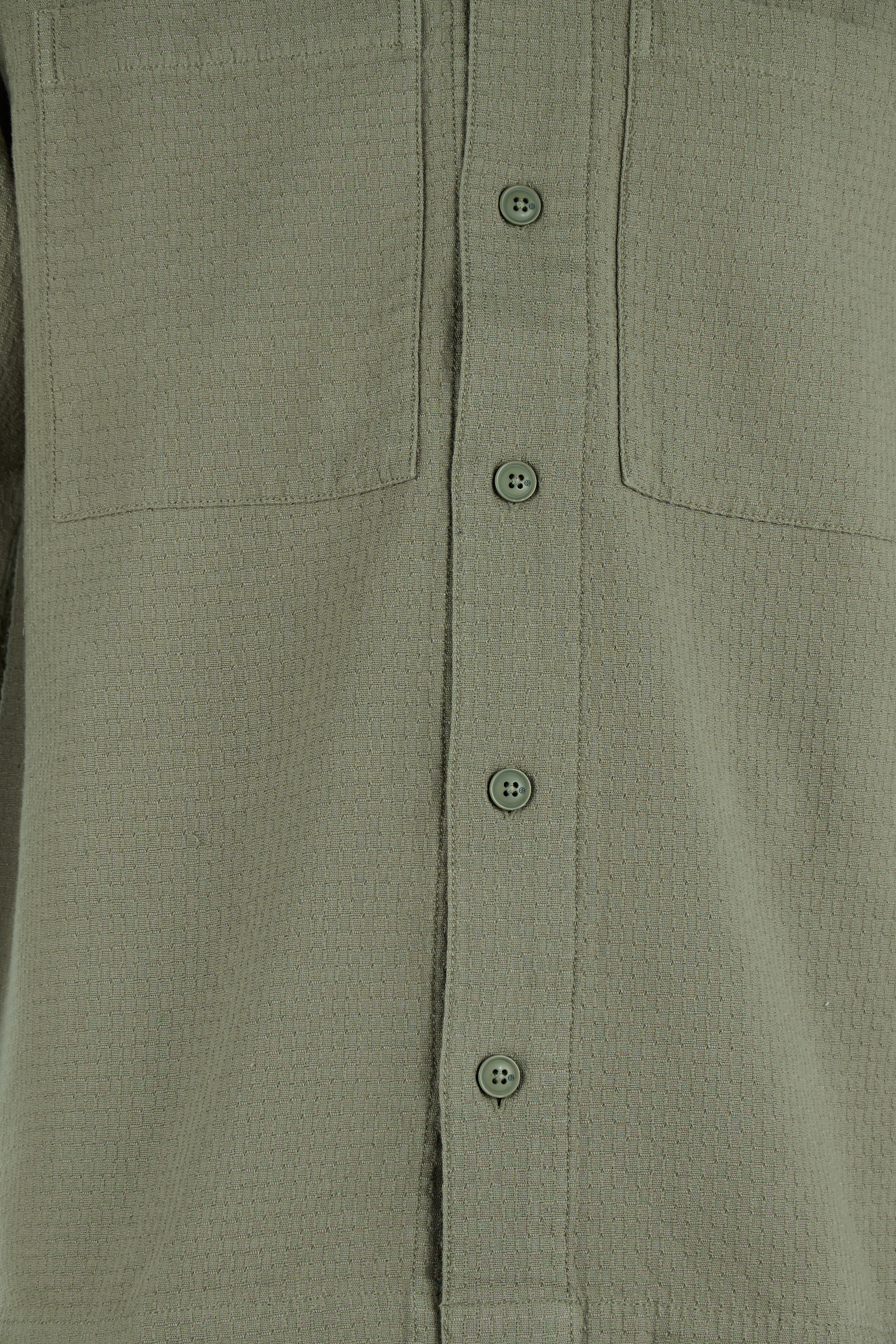 Block-Jacquard-Overshirt Gr&uuml;n SHOEBY MEN