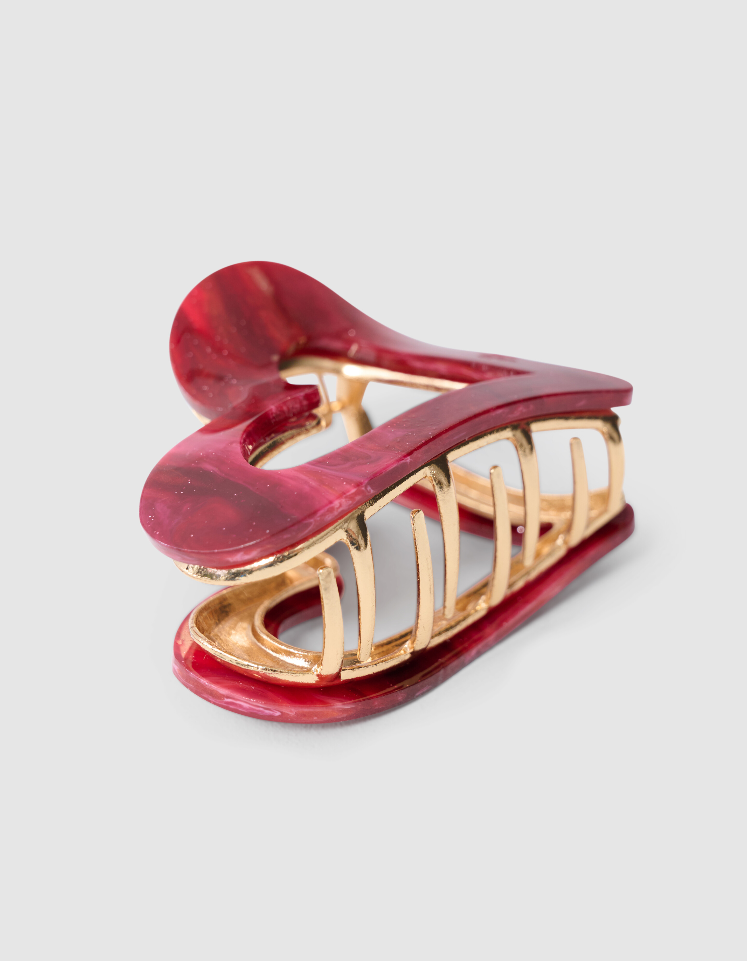 Herz Haarklammer Rot SHOEBY ACCESSOIRES
