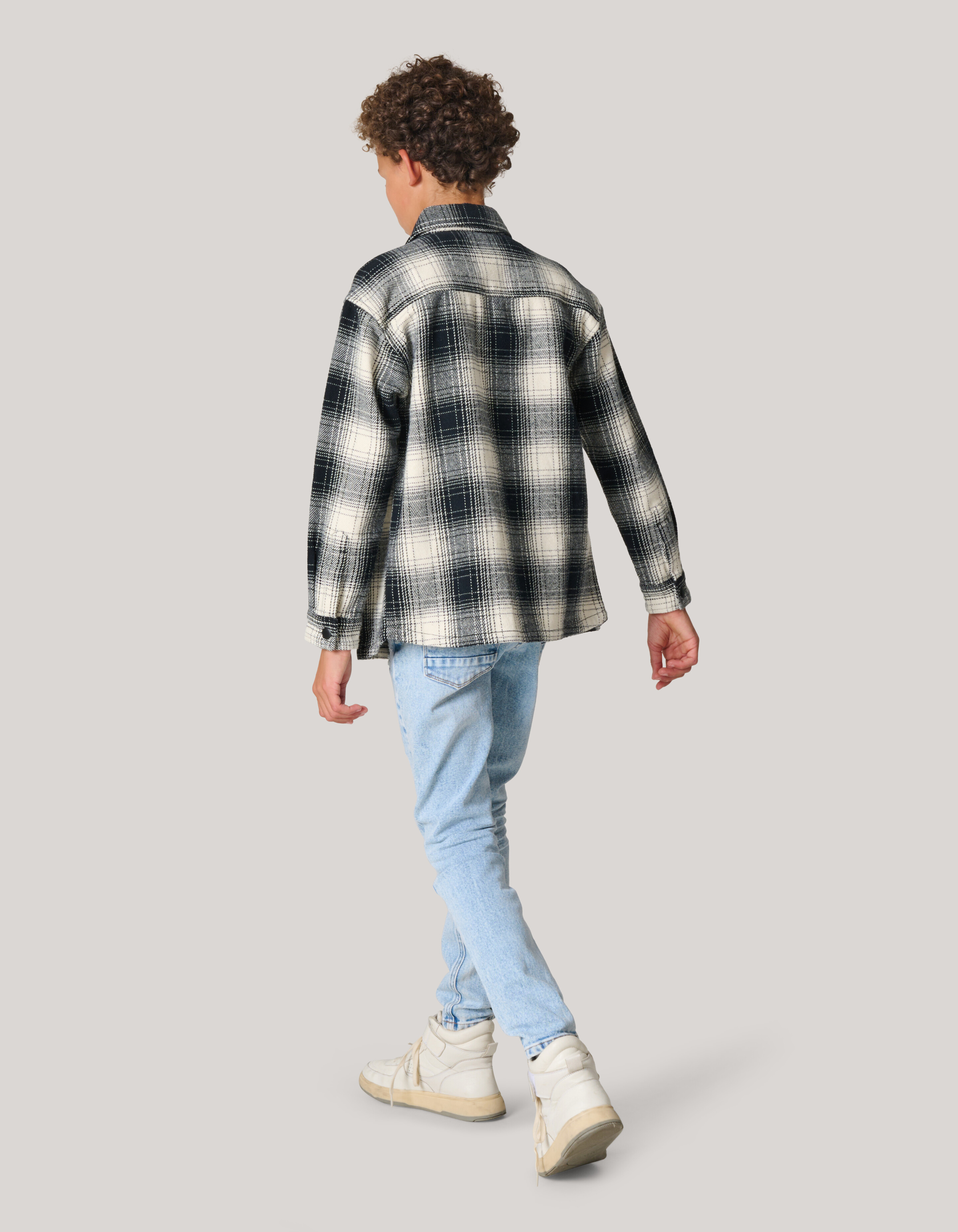 Geblockte Jacke schwarz/off-weiß SHOEBY BOYS