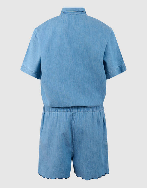 Heart Denim Jumpshort Hellblau SHOEBY GIRLS