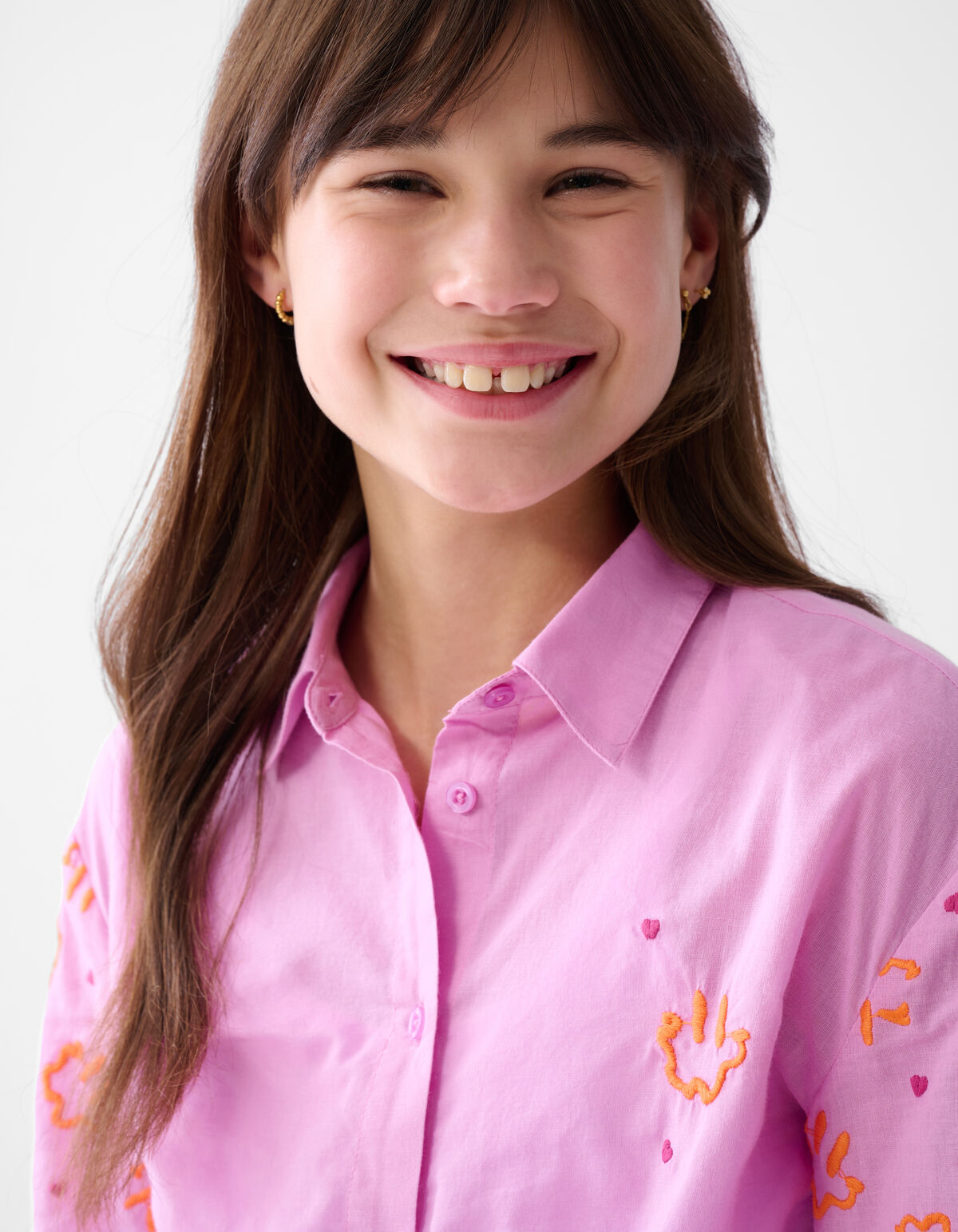 Bluse mit Stickerei Rosa SHOEBY GIRLS