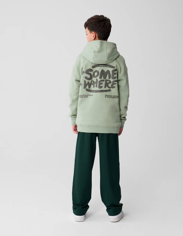 Irgendwo Artwork Kapuzenpullover Lichtgrün SHOEBY BOYS