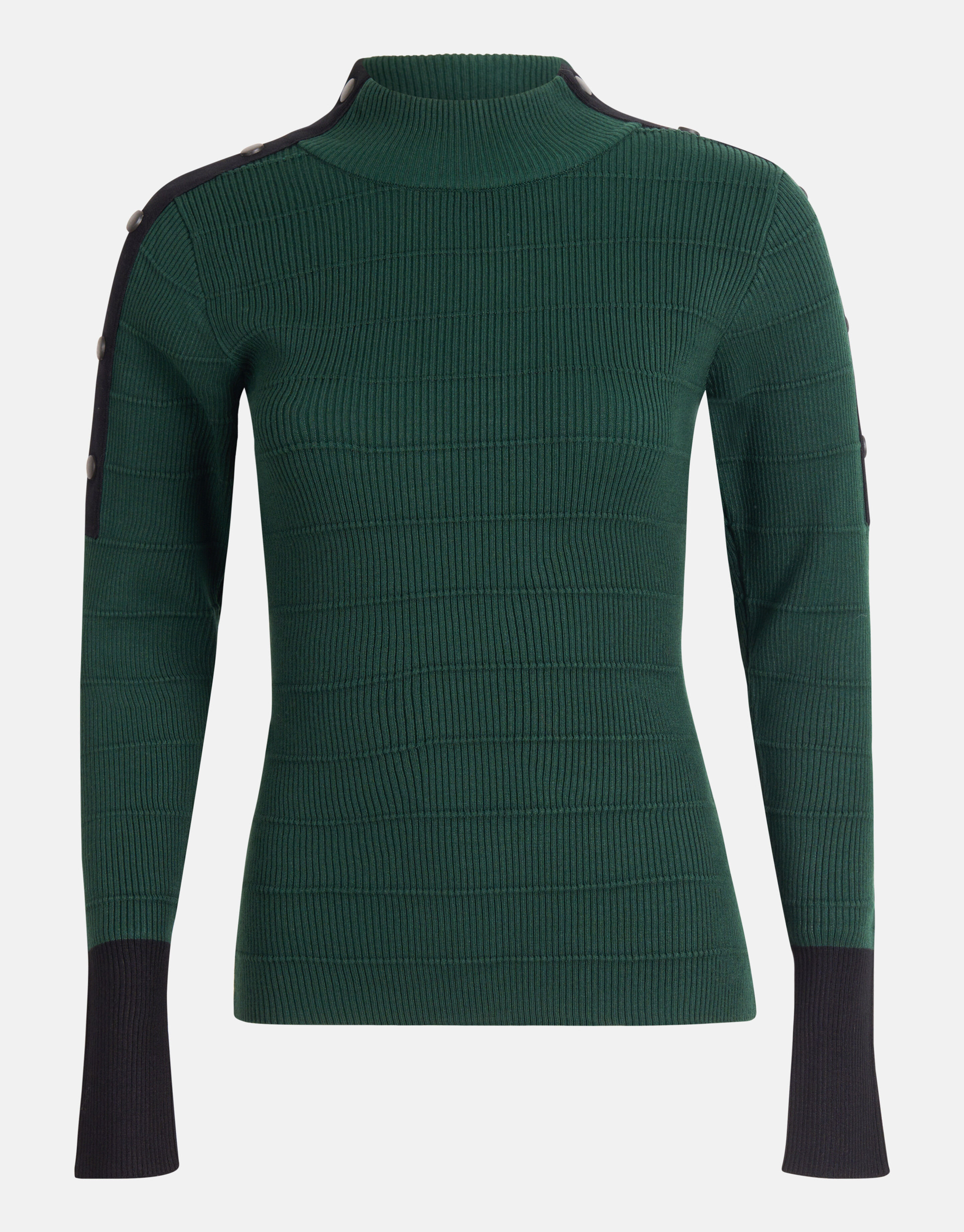 Knopfleiste Pullover Dunkelgrün SHOEBY WOMEN