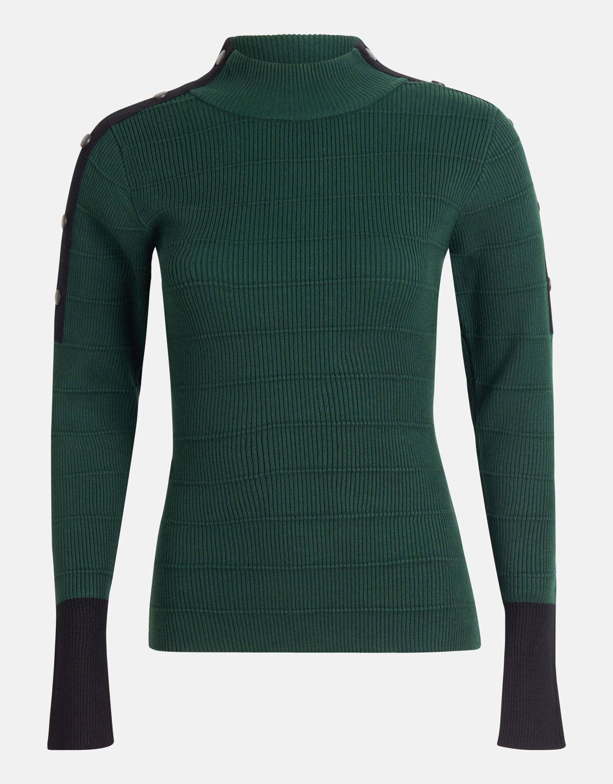 Knopfleiste Pullover Dunkelgrün SHOEBY WOMEN