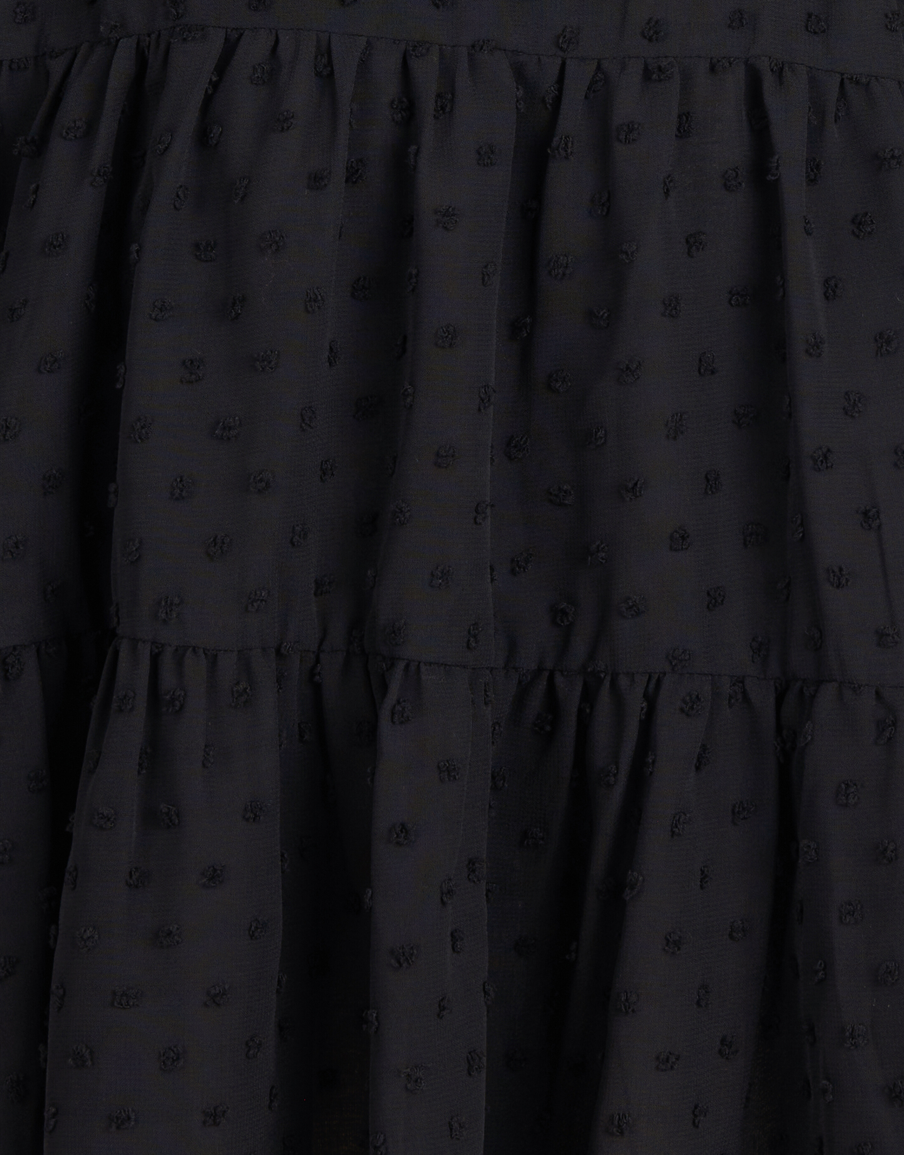 Chiffon-Pünktchenkleid Schwarz SHOEBY GIRLS