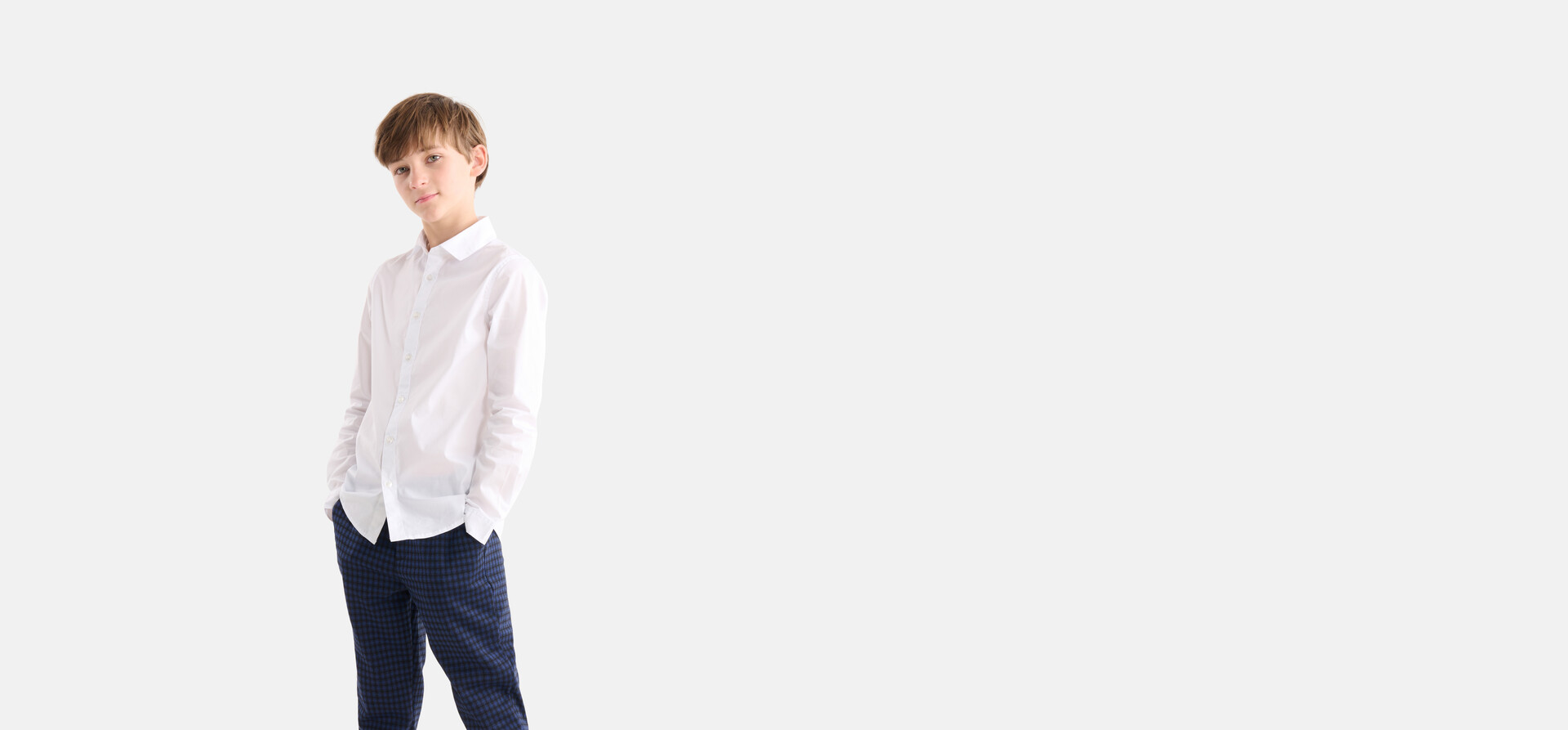 Basic Shirt Weiß SHOEBY BOYS