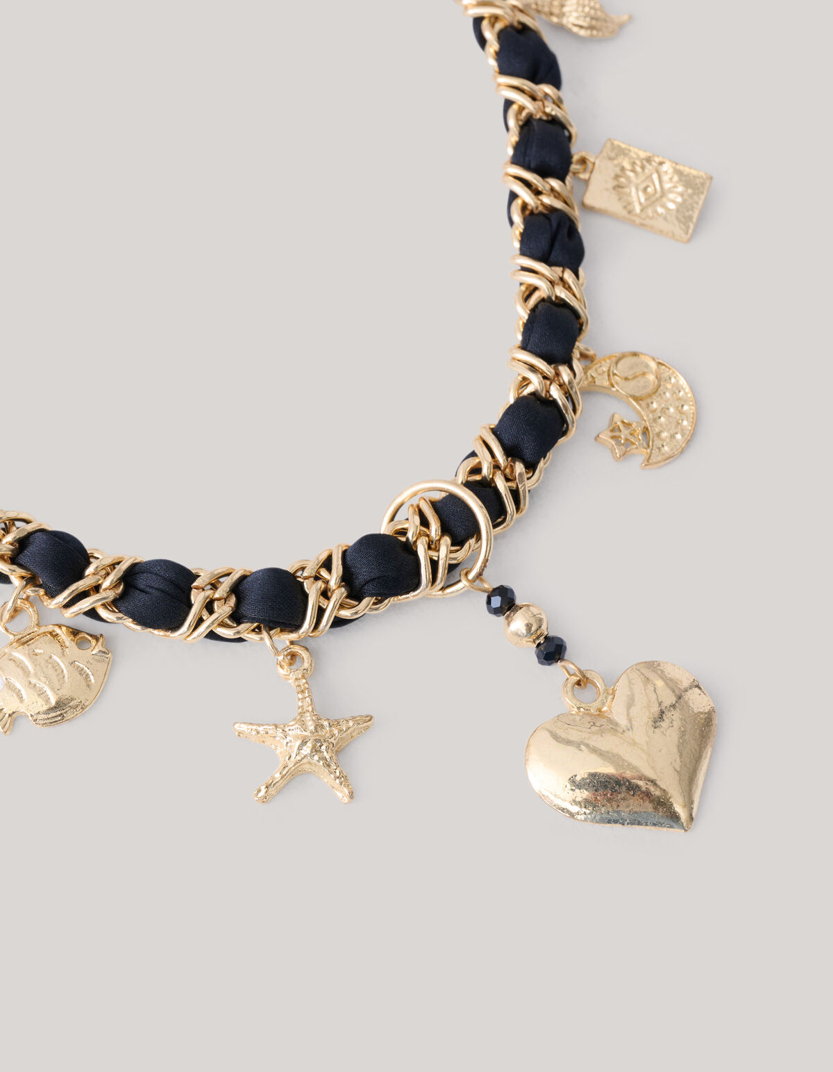 Charme Halskette Schwarz SHOEBY ACCESSOIRES