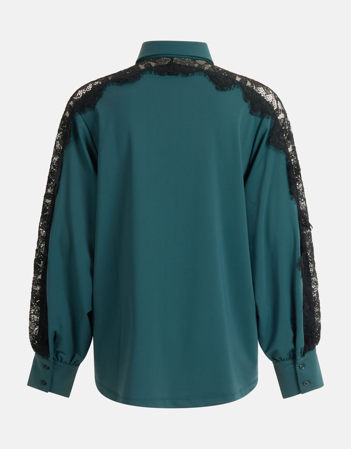 Reisebluse aus Spitze Dunkelgrün SHOEBY WOMEN