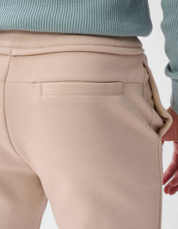 Piqué-Hose Beige SHOEBY MEN