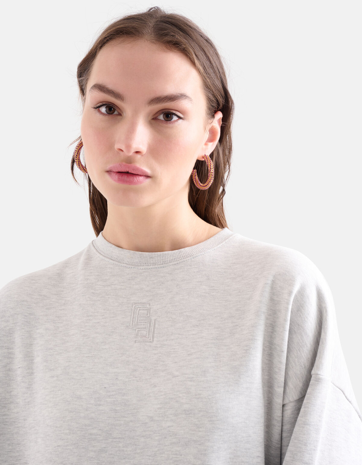 Strass-Ohrringe Rosa SHOEBY ACCESSOIRES