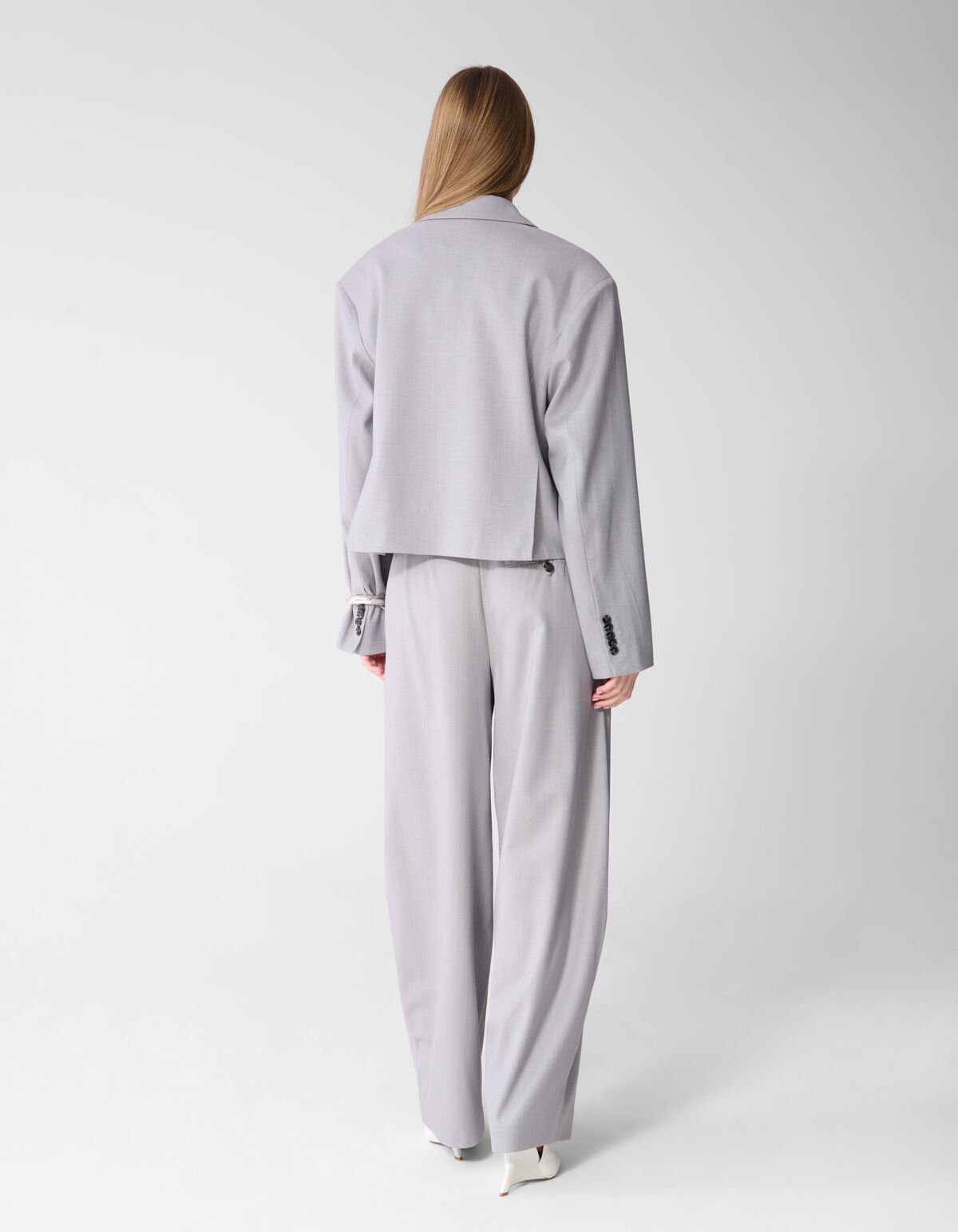 Pinstripe Barrel Fit Hose Hellgrau SHOEBY WOMEN