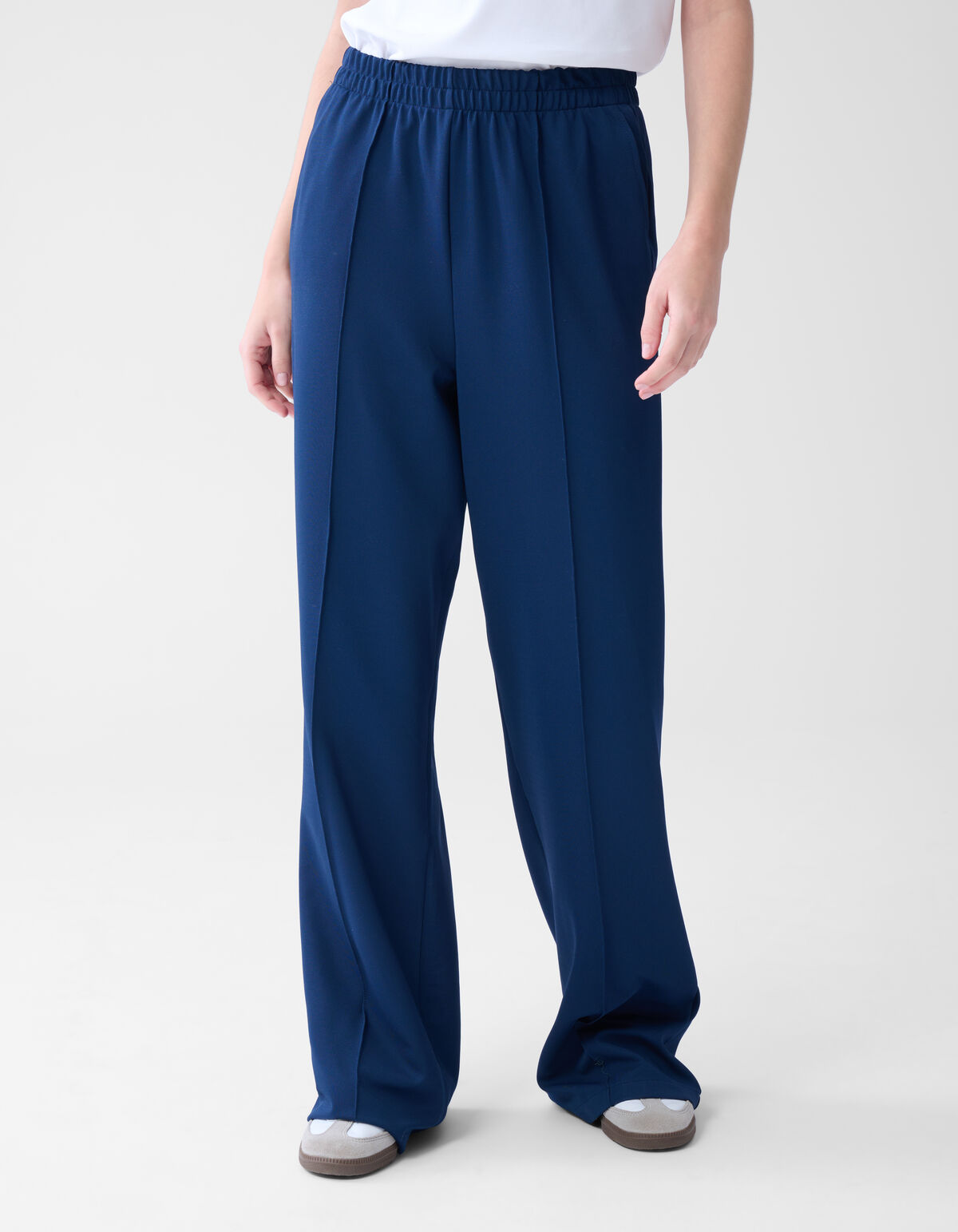 Basic Hose mit weitem Bein Blau SHOEBY WOMEN