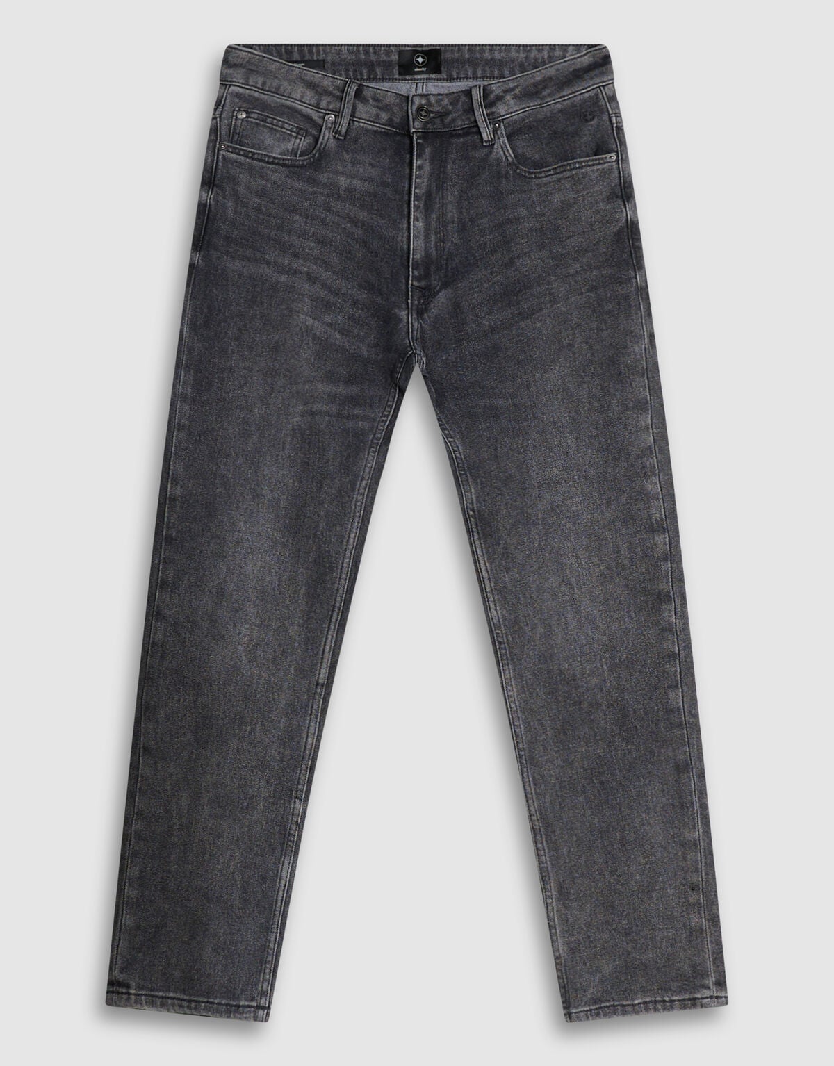Slim Straight Fit Jeans Dunkelgrau L34 SHOEBY MEN
