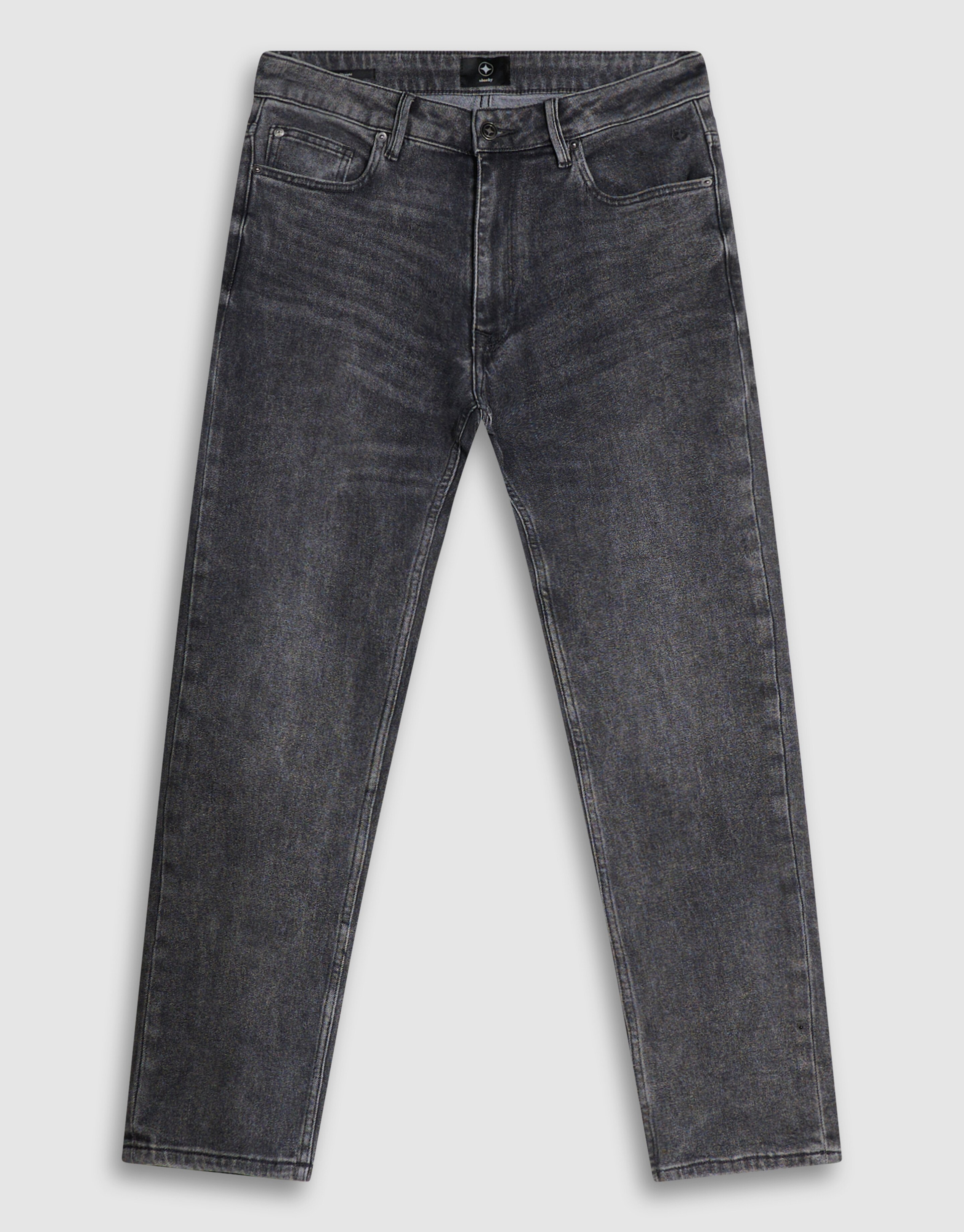 Slim Straight Fit Jeans Dunkelgrau L34 SHOEBY MEN