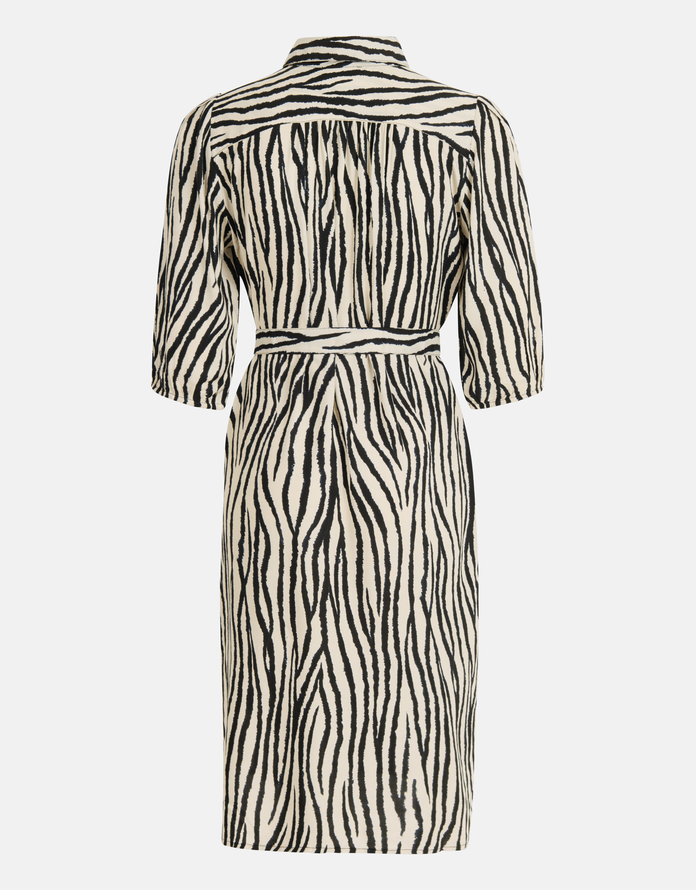 Zebra bedrucktes Kleid Schwarz/Weiß SHOEBY WOMEN