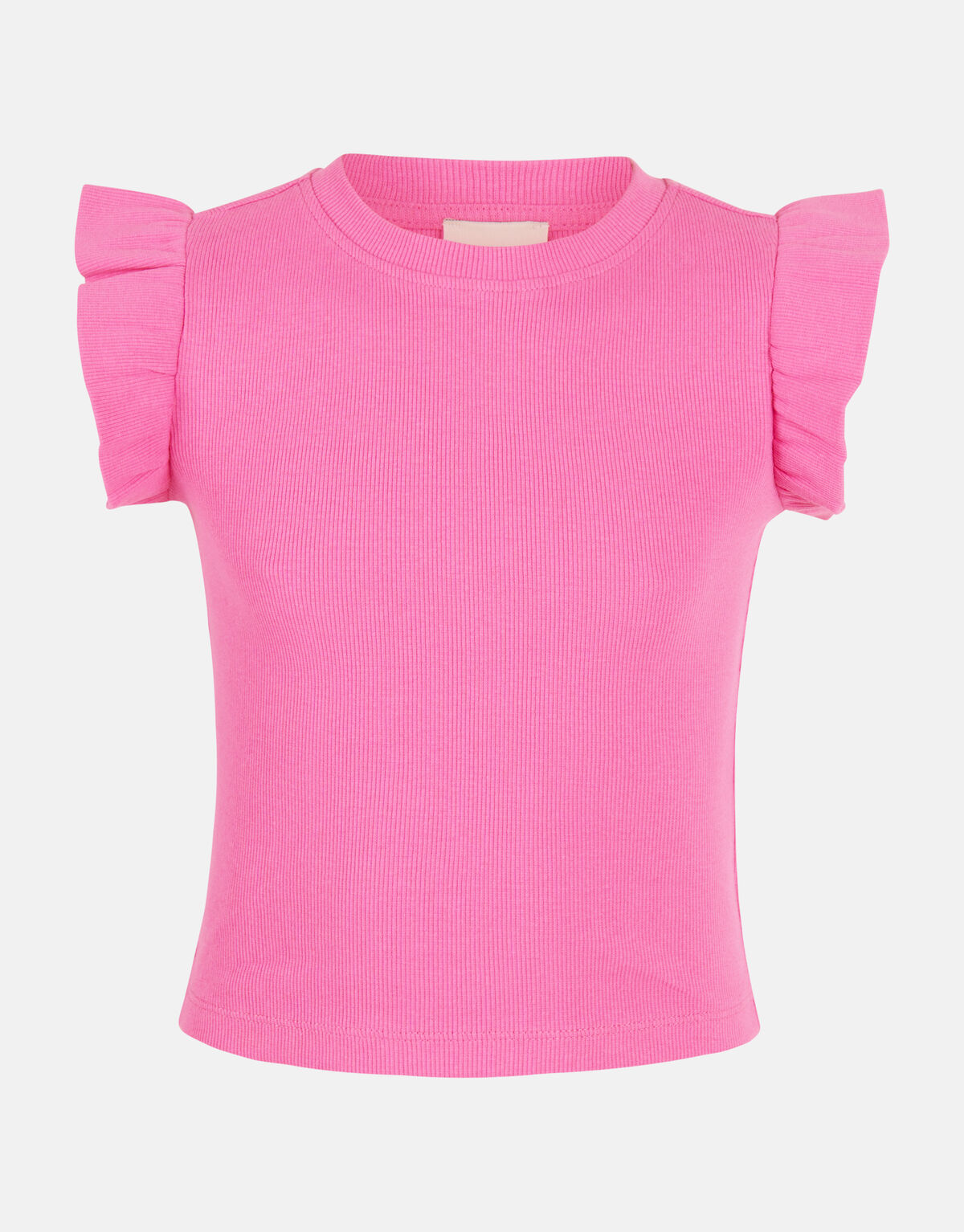 Ruffle Rib Top Rosa SHOEBY GIRLS