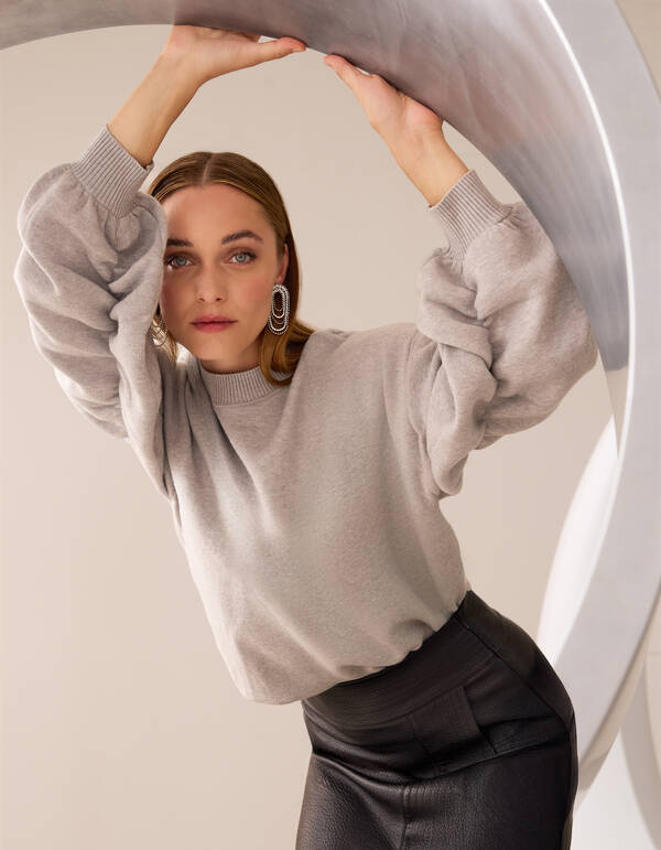 Oversized Pullover Grau Von Mieke SHOEBY WOMEN