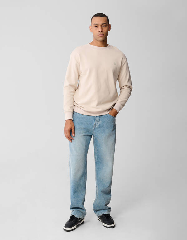 Strickpullover mit Logo in Sand SHOEBY MEN