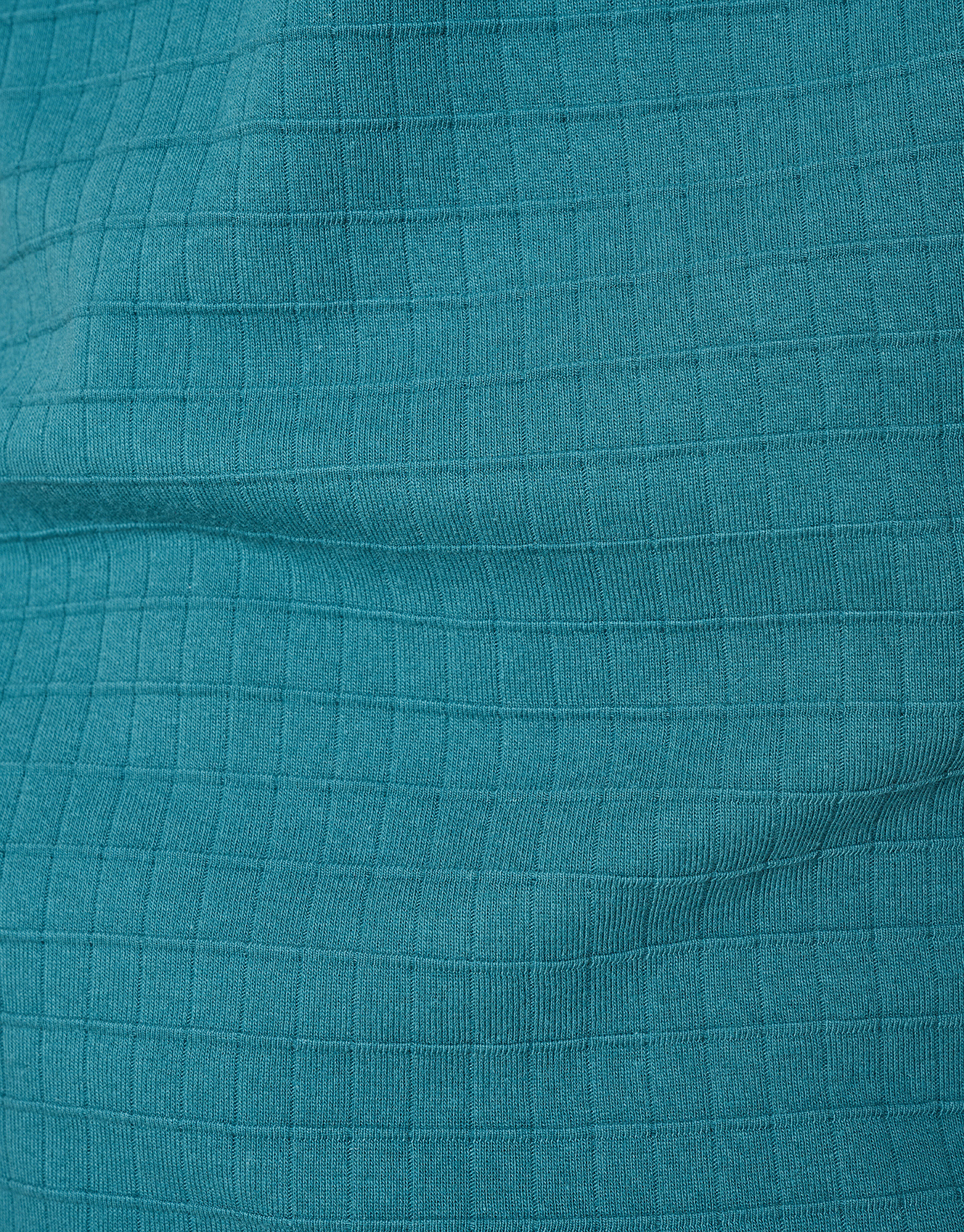 Structuur T-shirt Turquoise SHOEBY MEN