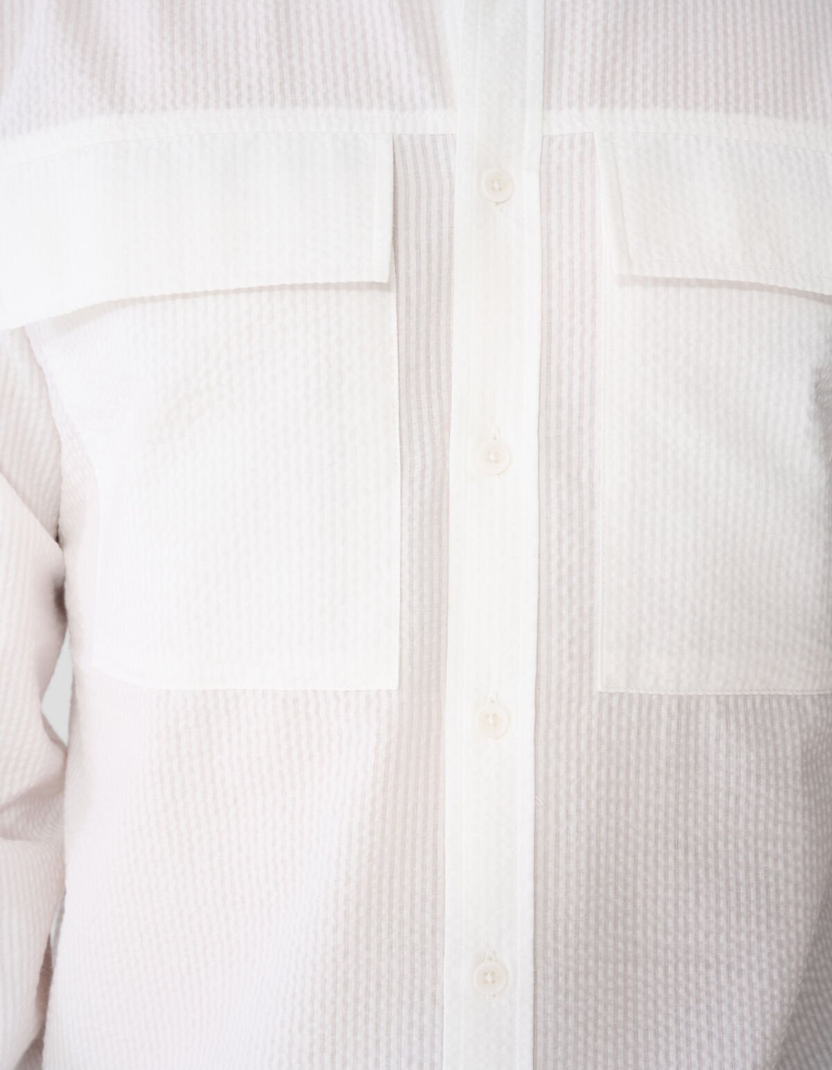 Seersucker Hemd Wei&szlig; SHOEBY MEN