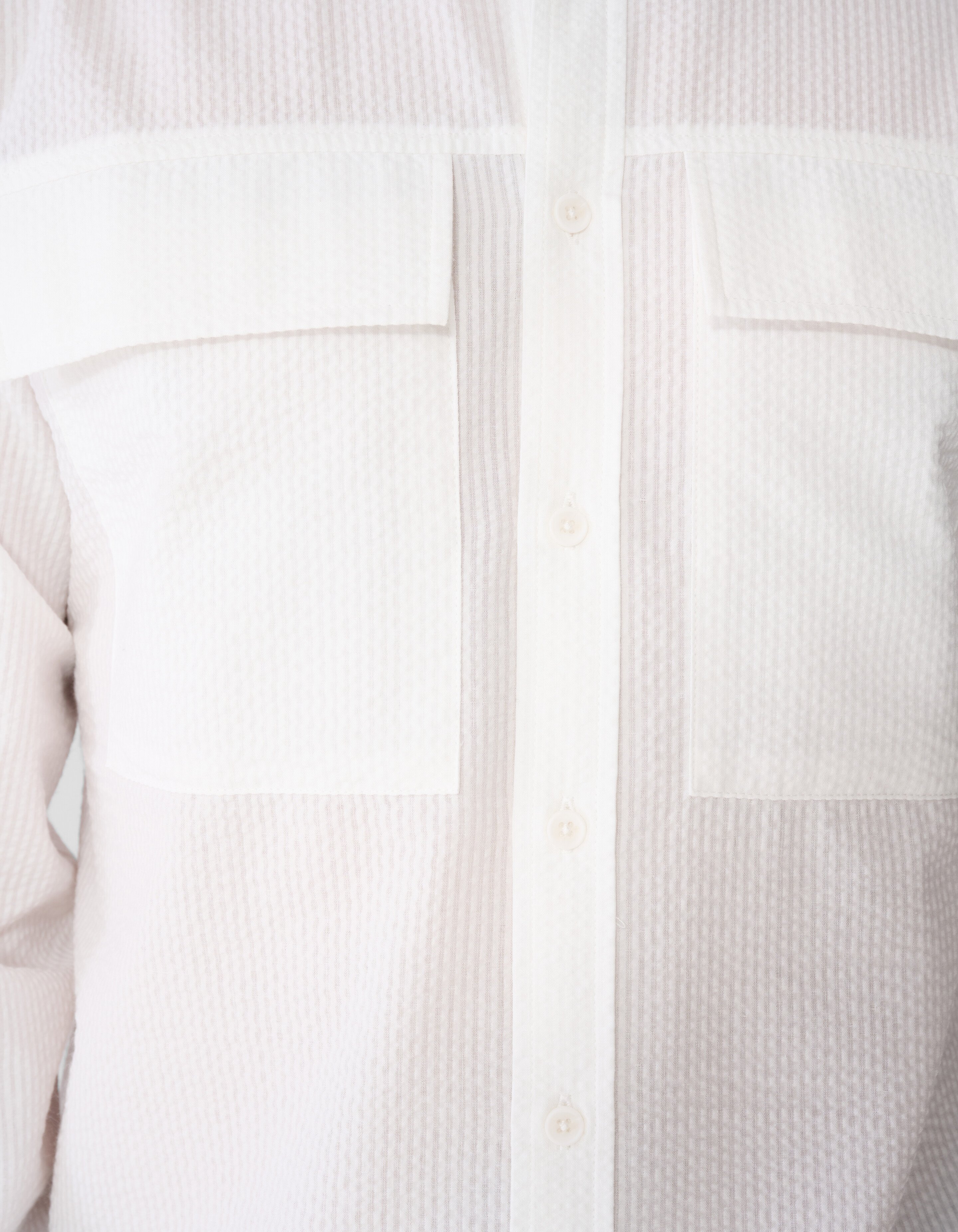 Seersucker Hemd Wei&szlig; SHOEBY MEN