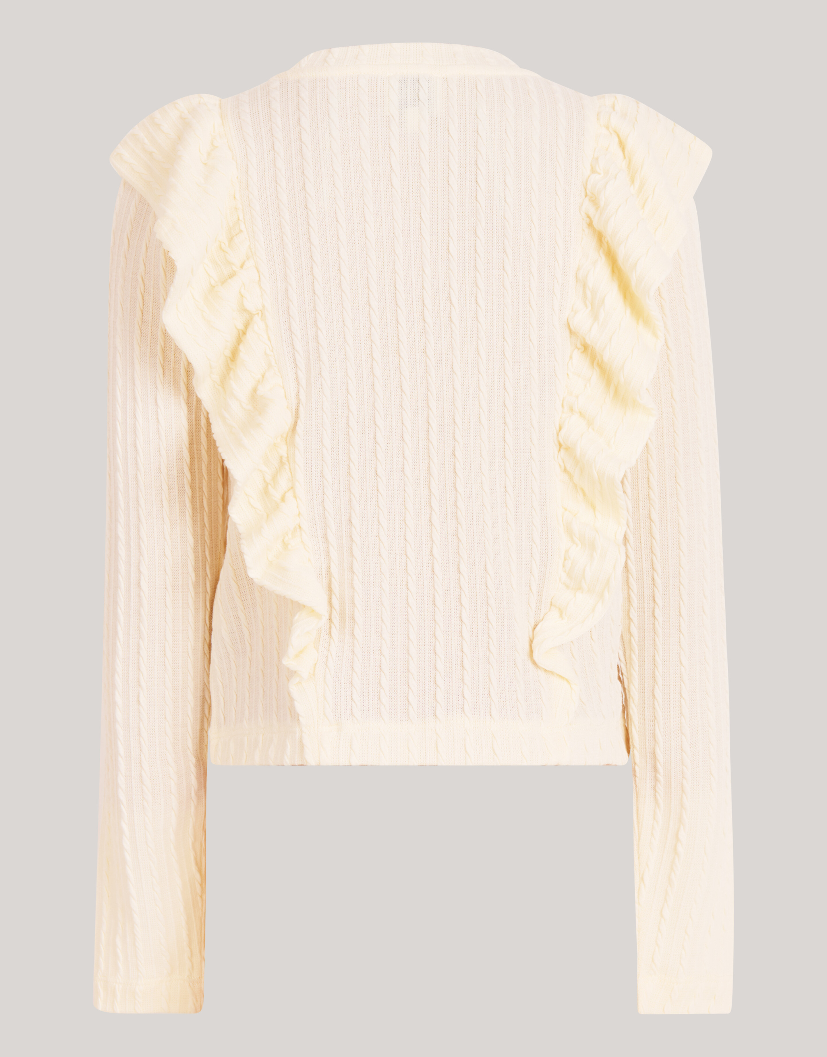 Kabel-Rüschen-Top Off White SHOEBY GIRLS