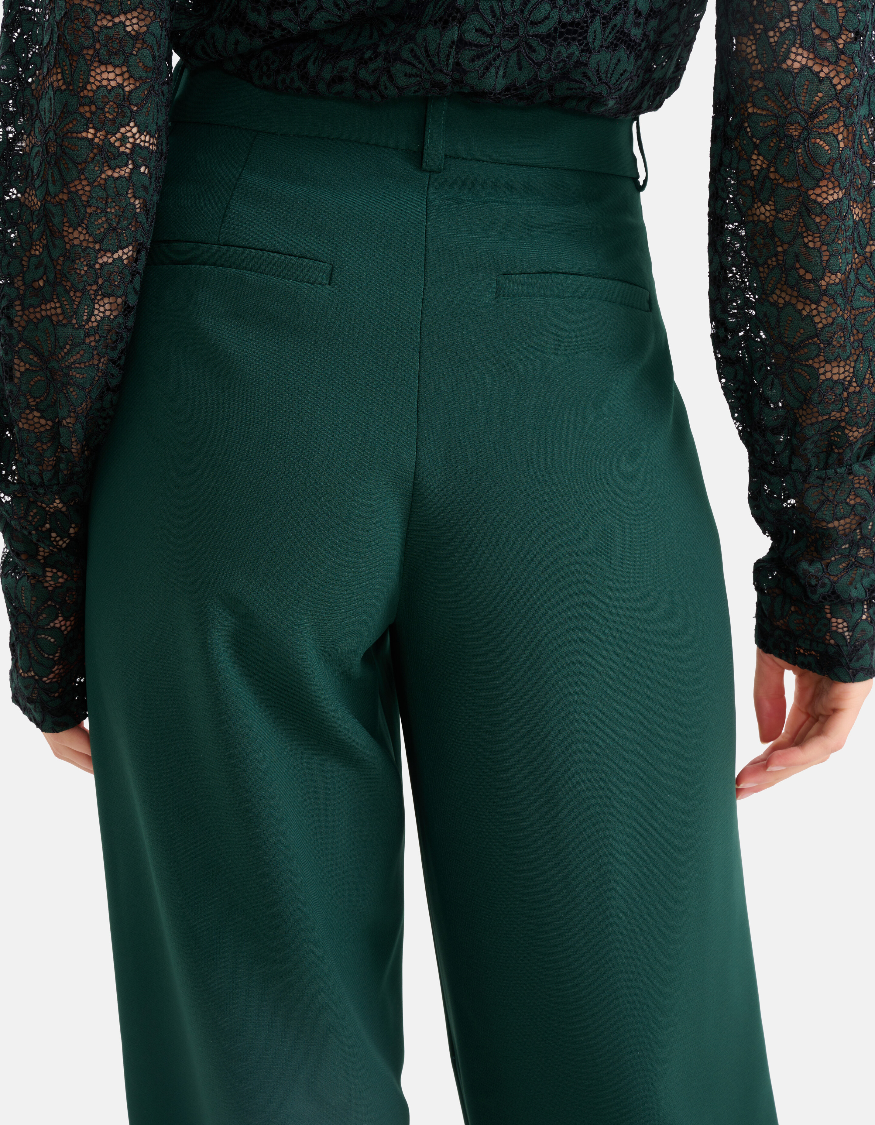 Gerade geschnittene Hose Dunkelgrün SHOEBY WOMEN