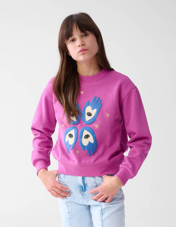 Artwork Sweater Roze SHOEBY GIRLS