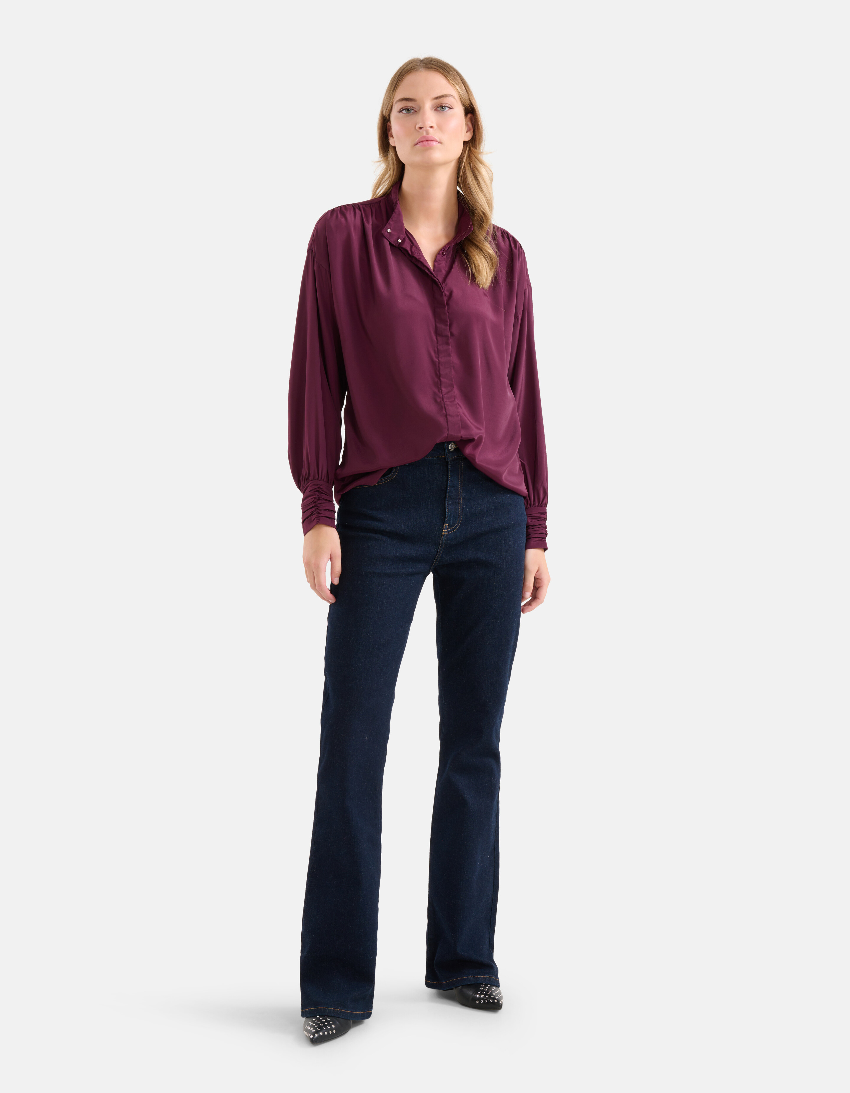 Satijnen Blouse Bordeaux SHOEBY WOMEN