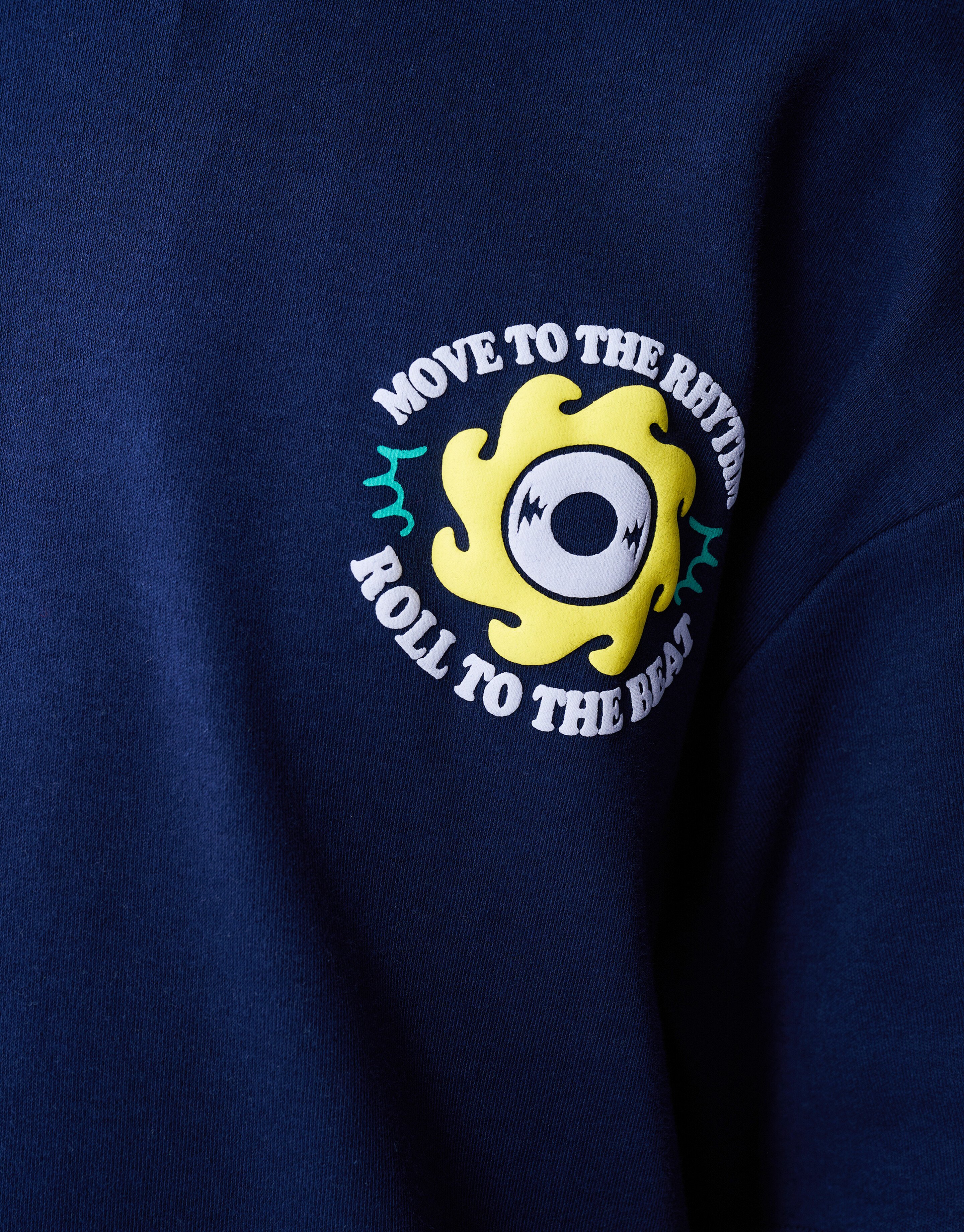 Rhythmus-Kunstwerk-T-Shirt Dunkelblau SHOEBY BOYS