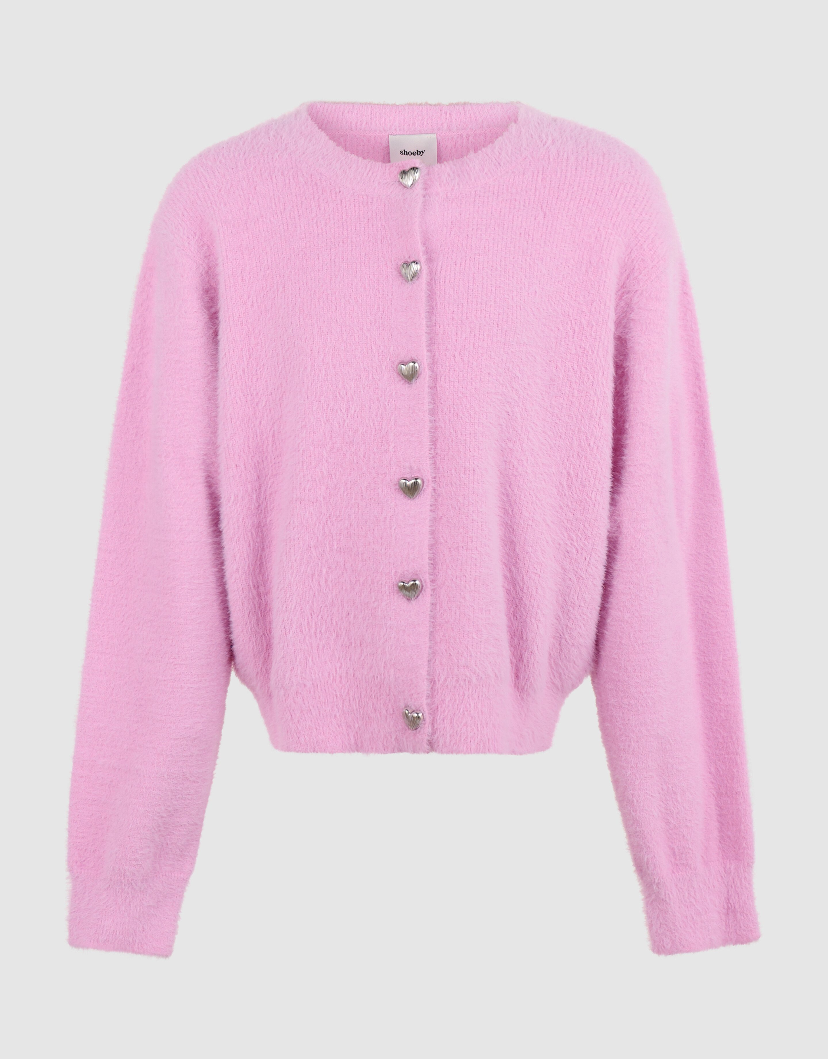 Flauschige Strickjacke Rosa SHOEBY GIRLS