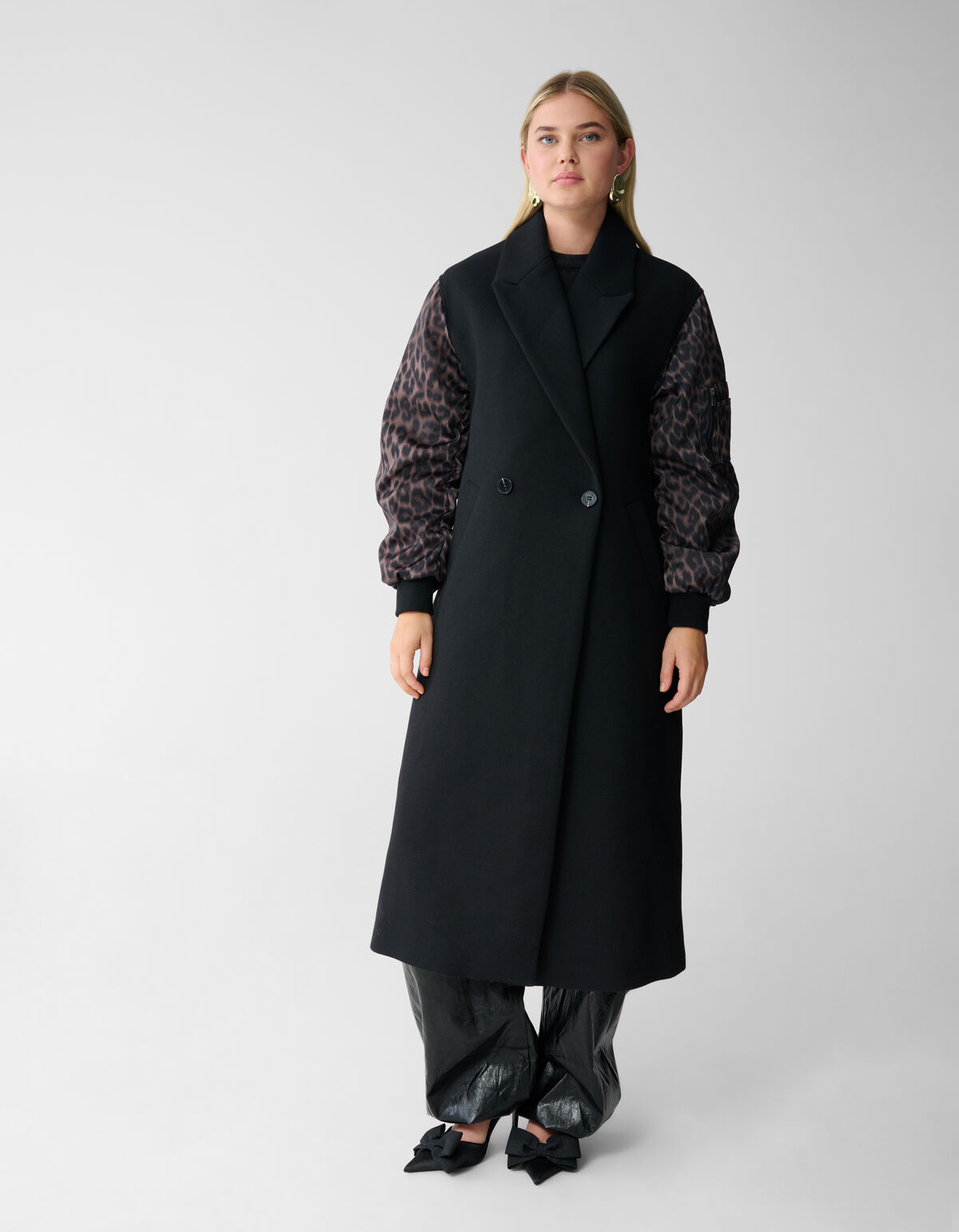 Jacquard Combi Bomberjacke Schwarz SHOEBY WOMEN