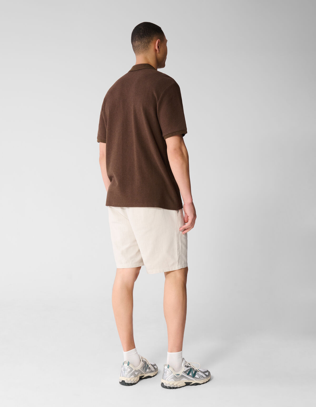 Gestricktes Overshirt Dunkelbraun SHOEBY MEN