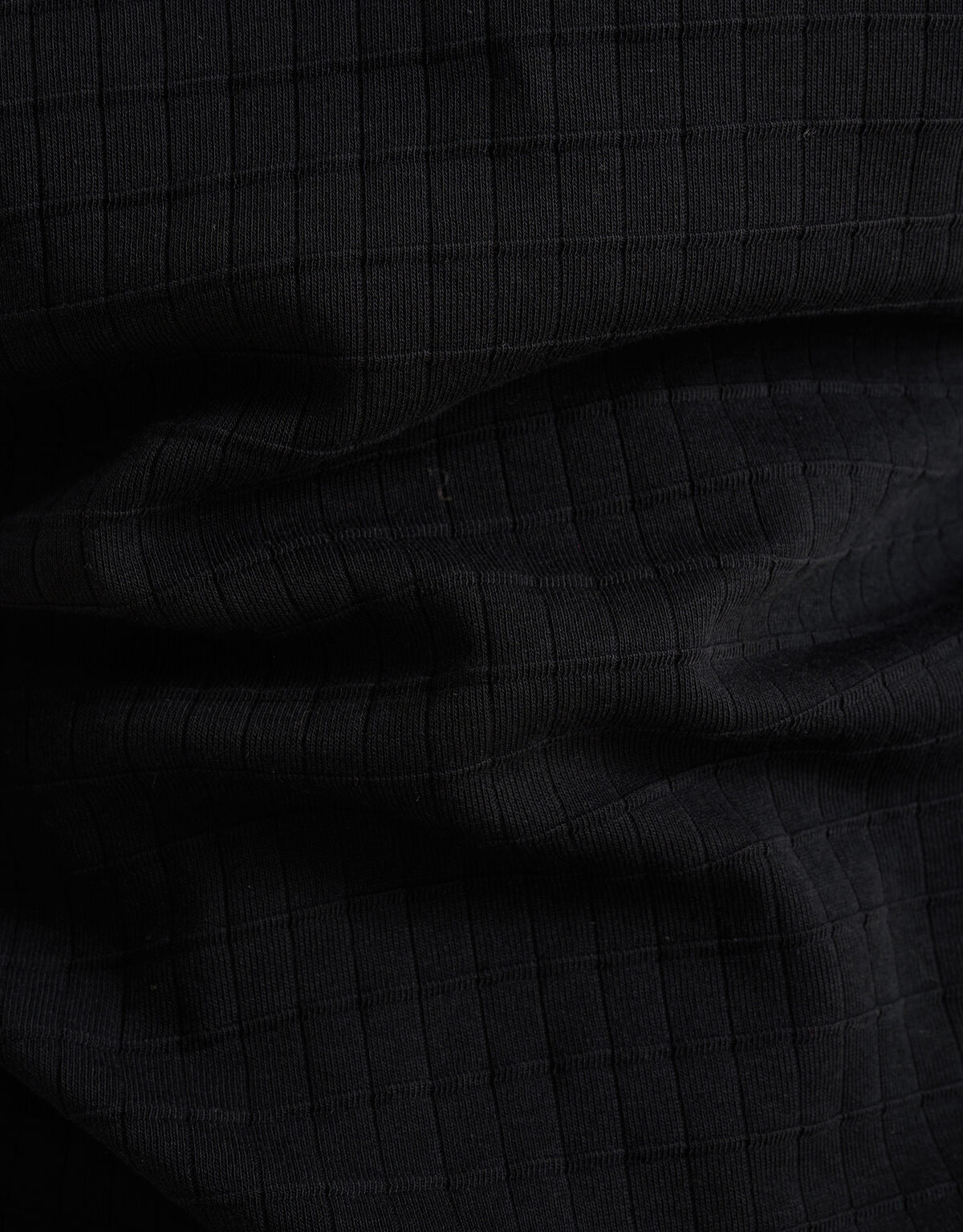 Struktur T-Shirt Schwarz SHOEBY MEN