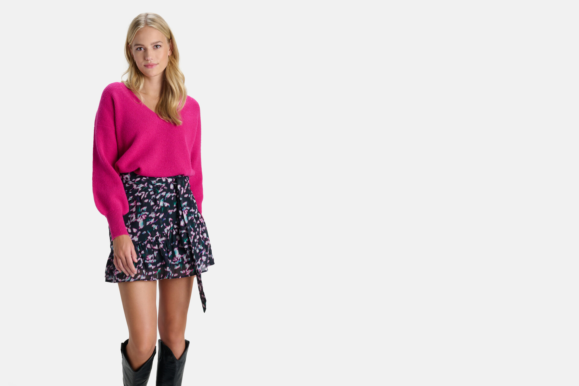 Rock mit abstraktem Druck SHOEBY WOMEN