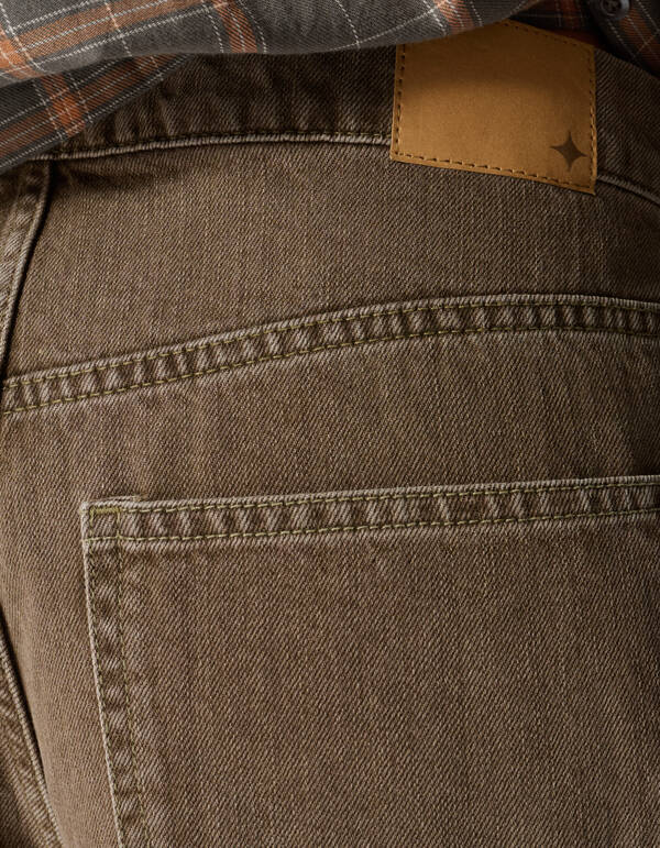 Cargo Barrel Fit Jeans Gr&uuml;n SHOEBY WOMEN