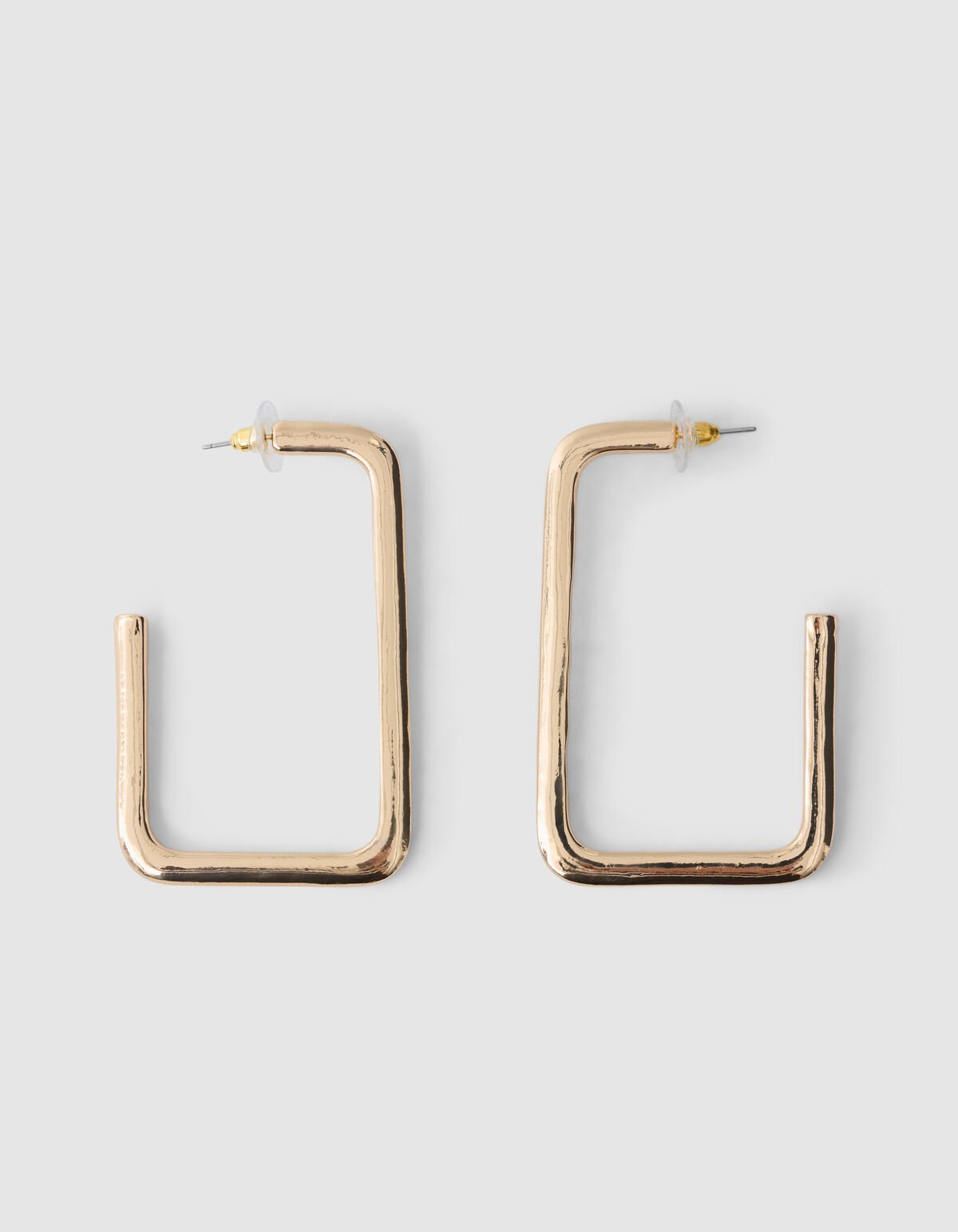 Quadratische Creolen Gold SHOEBY ACCESSOIRES