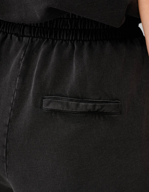 Gewaschene Sweat-Shorts Dunkelgrau SHOEBY WOMEN