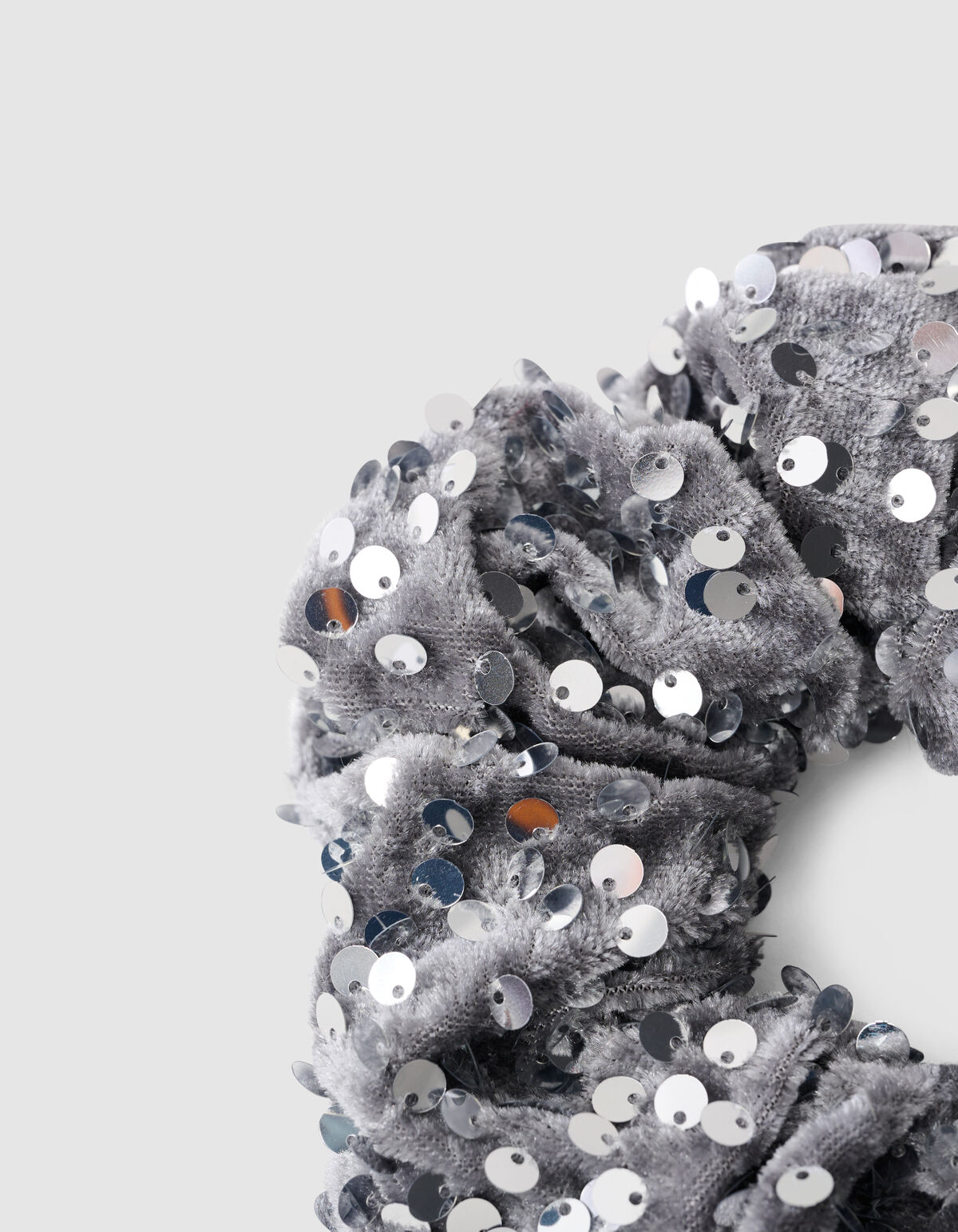 Pailletten-Haargummi Silber SHOEBY ACCESSOIRES